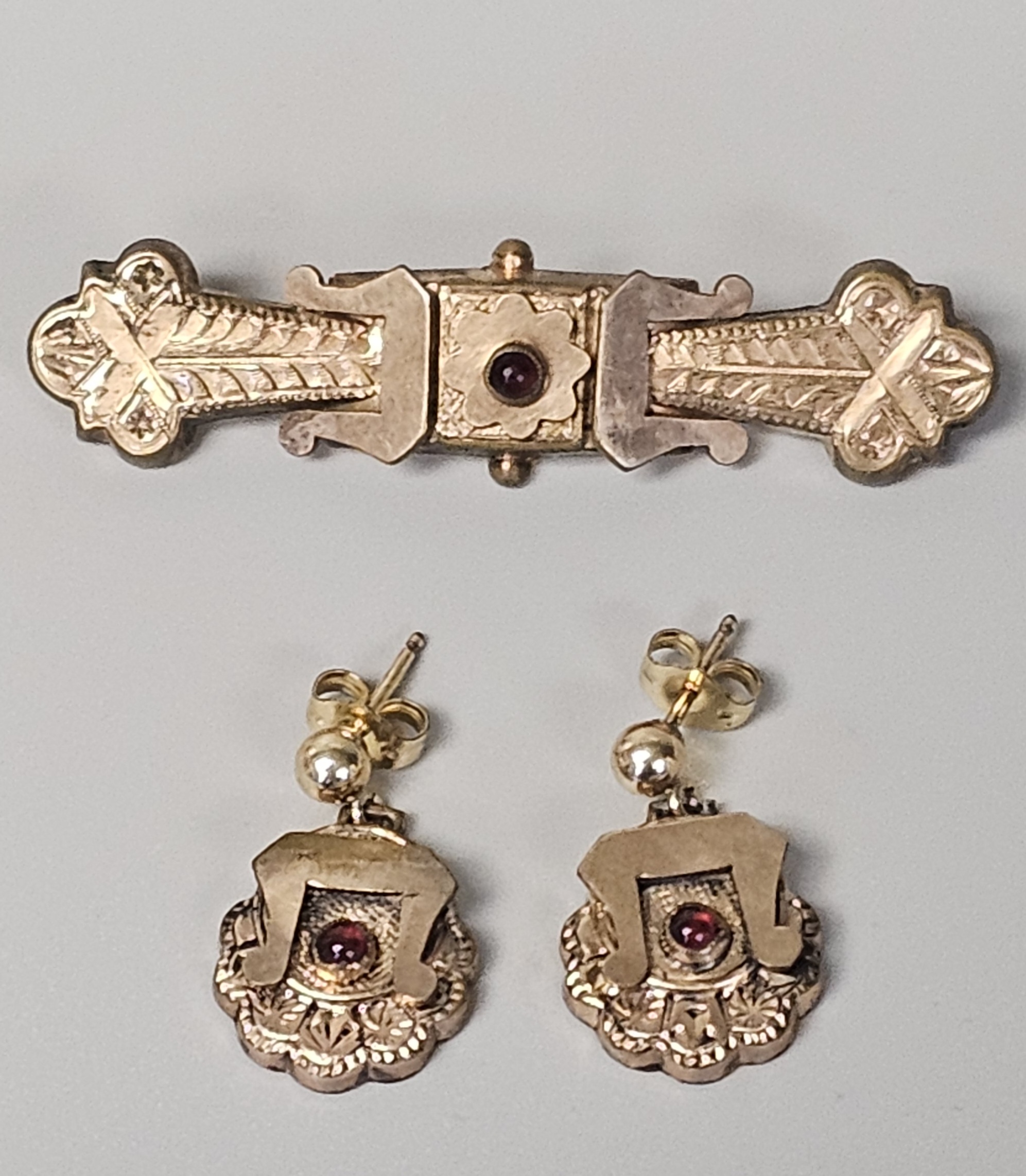Gold Filled Victorian Garnet Jewelry