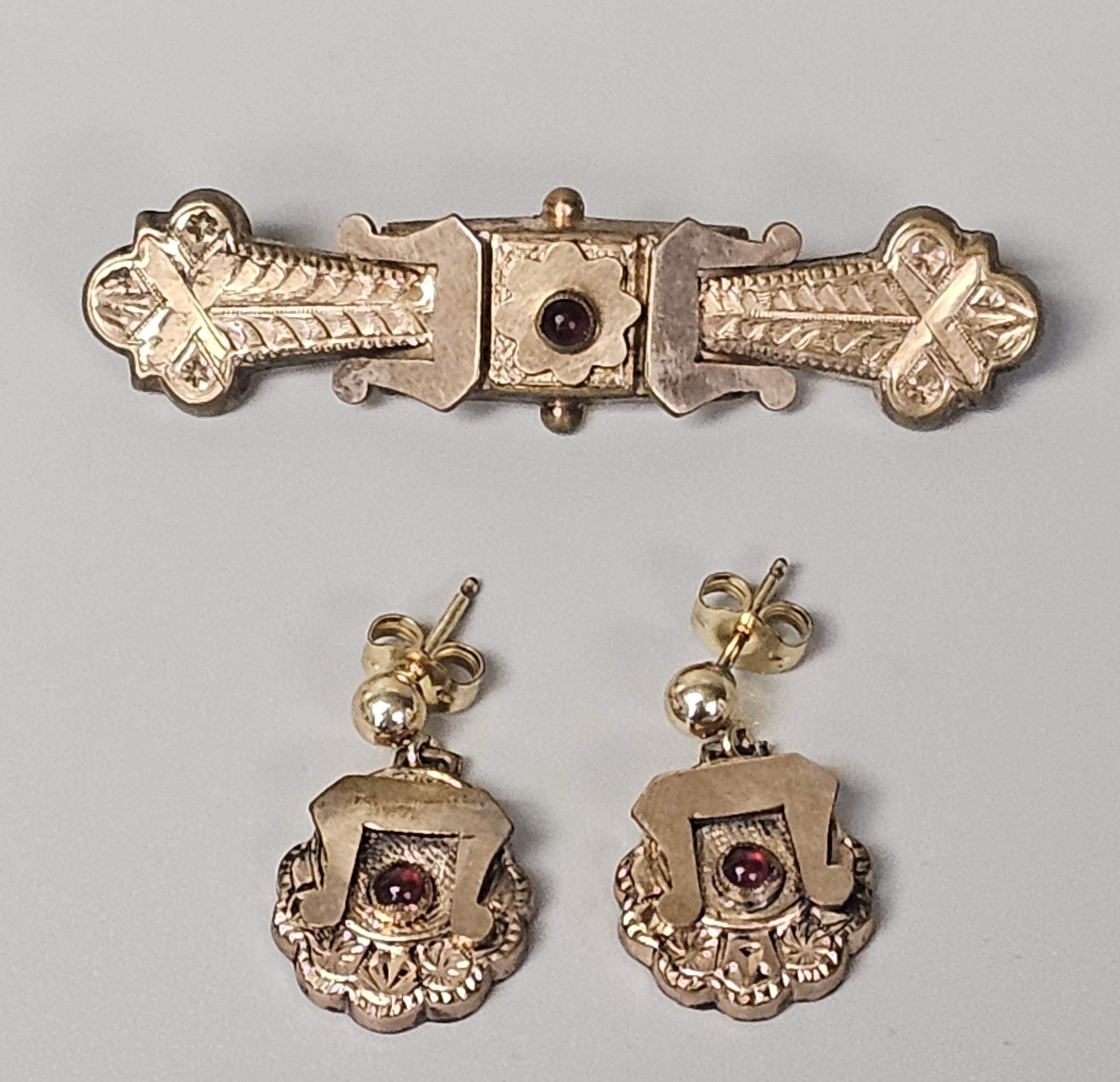 Gold Filled Victorian Garnet Jewelry