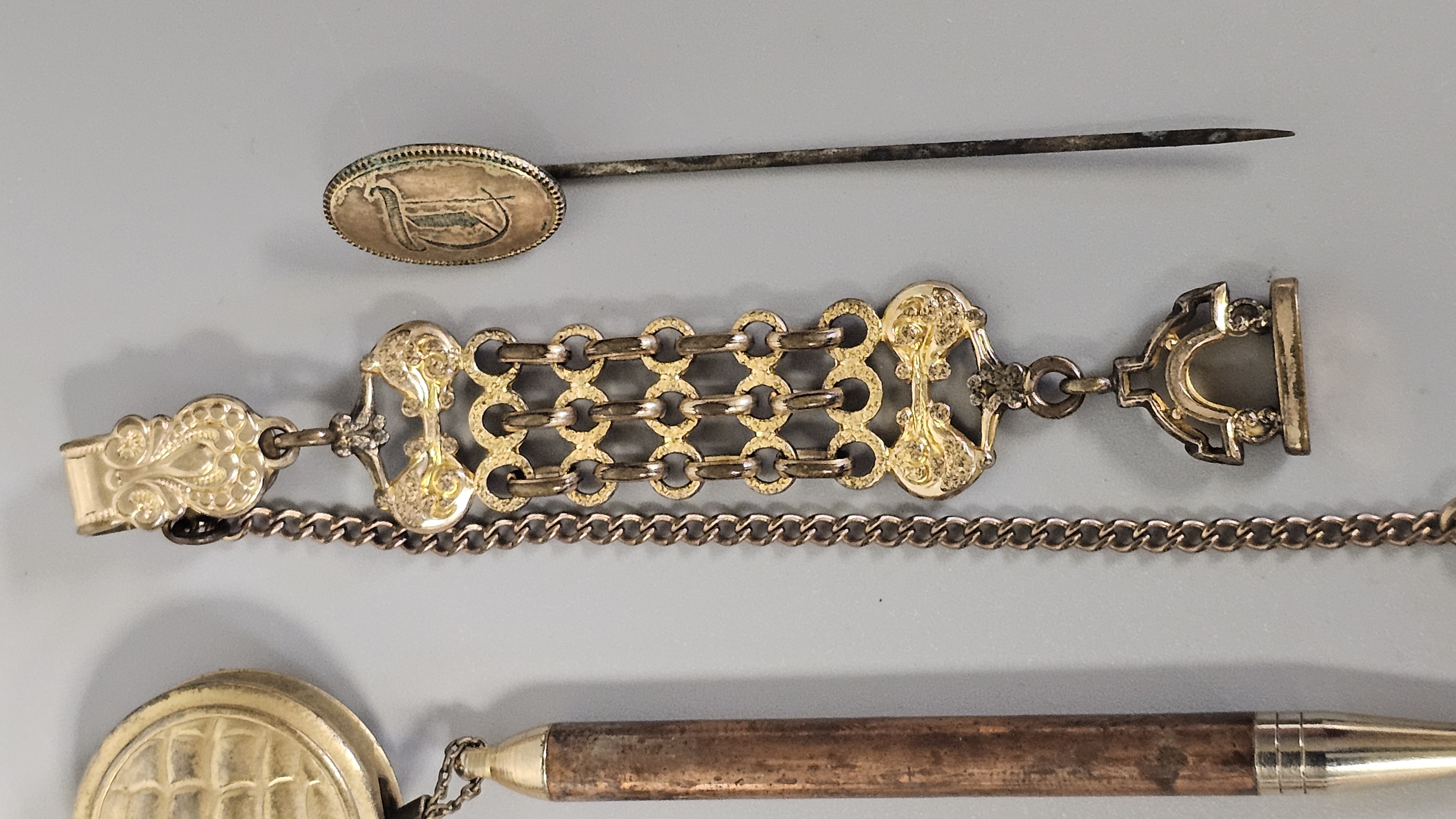 A Collection of Victorian Jewelry Accessories