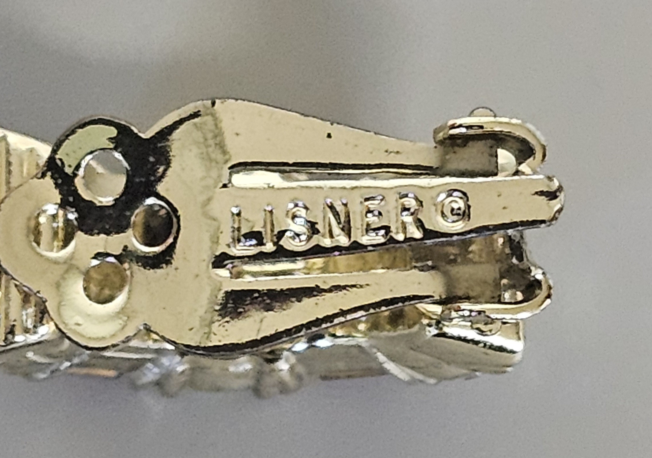 Lisner and Weiss Rhinestone Earrings