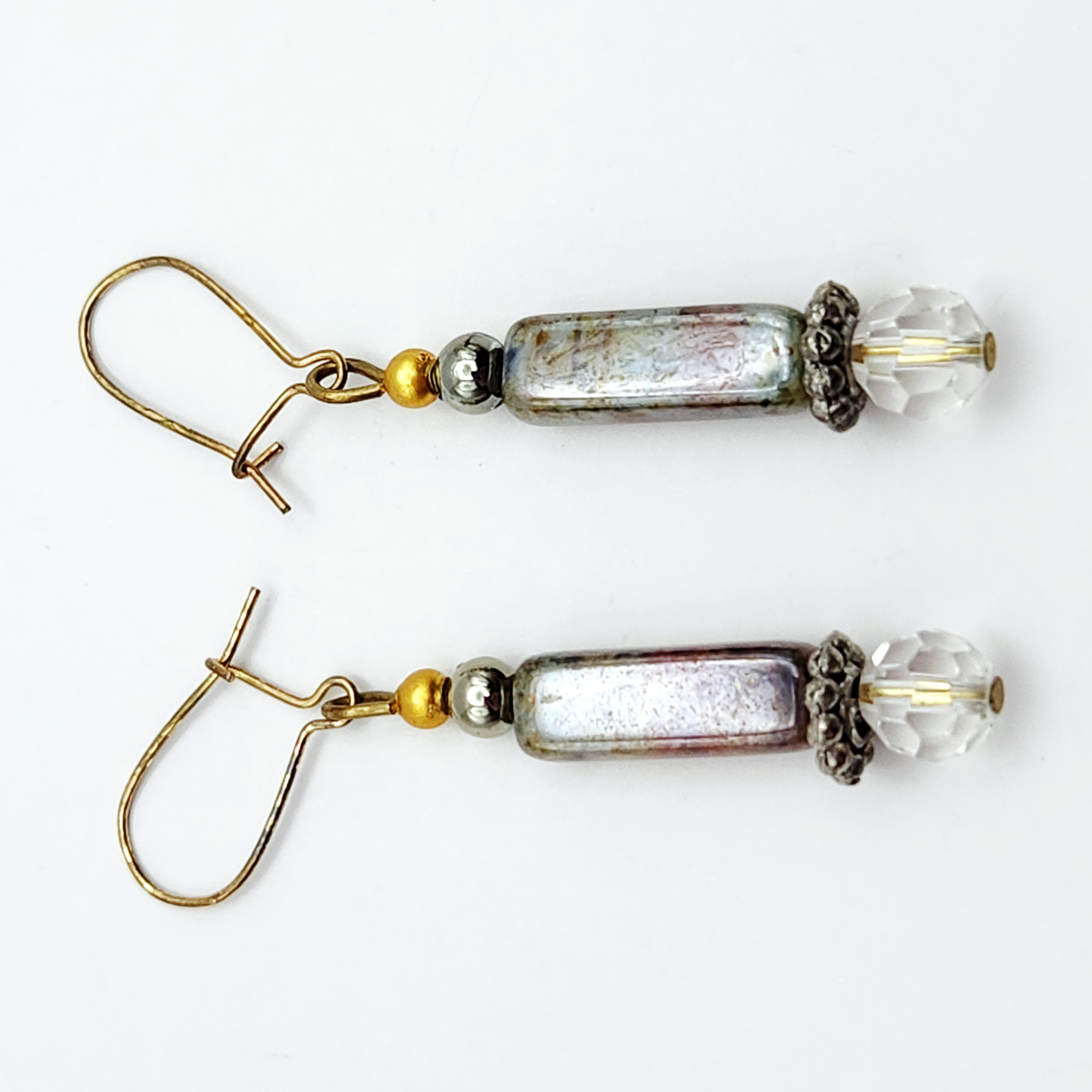 Stone Pendant Necklace & Earrings