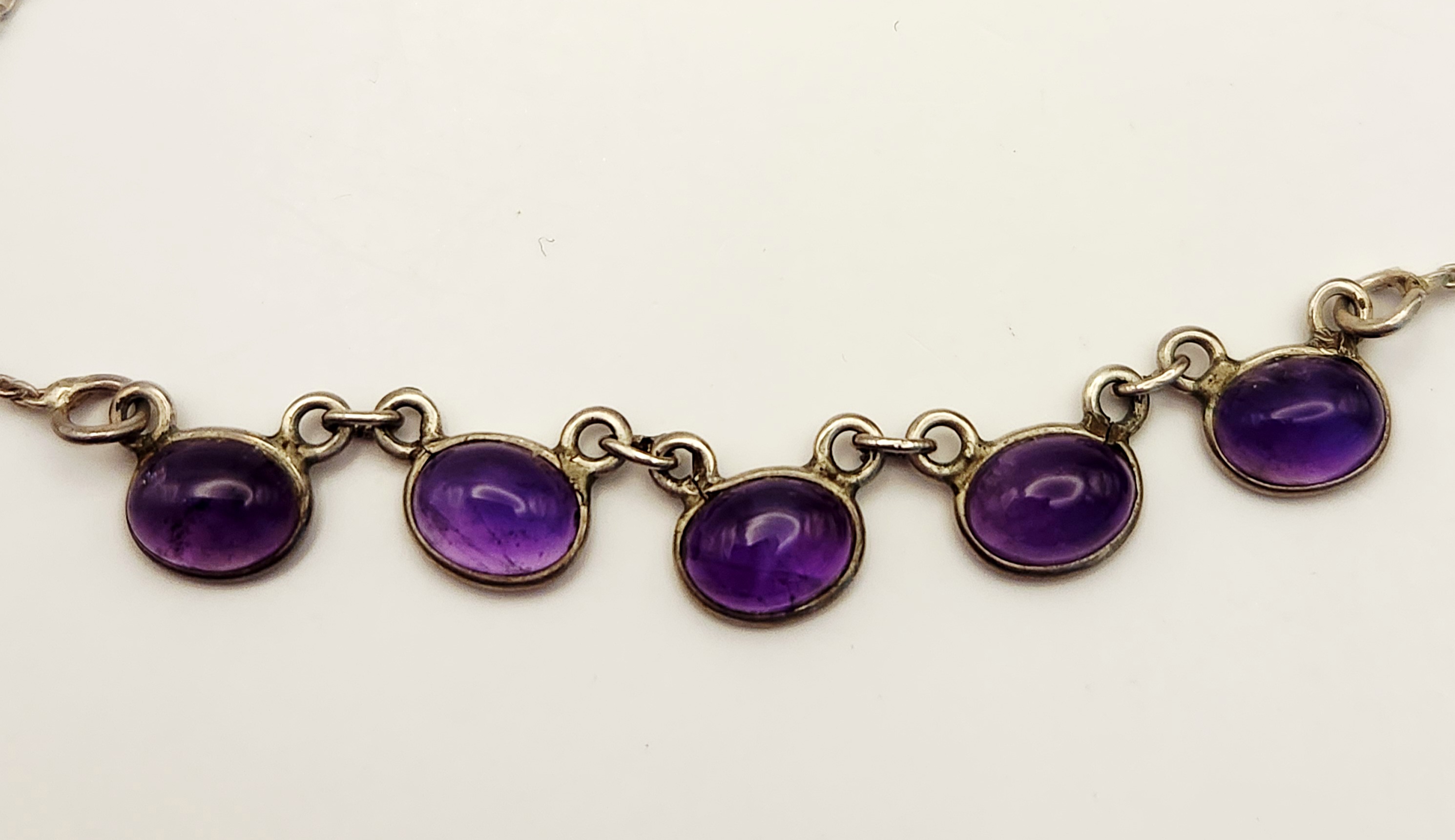Sterling Amethyst Jewelry 10.2 Grams