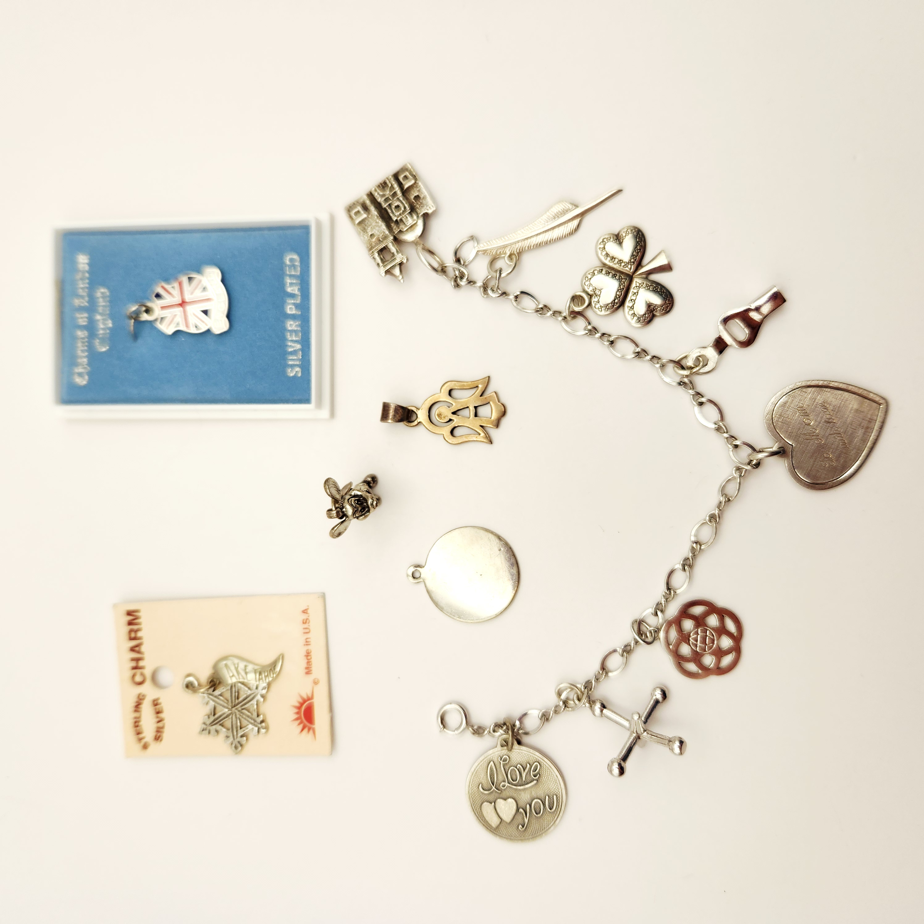 Silver Charm Bracelet Collection