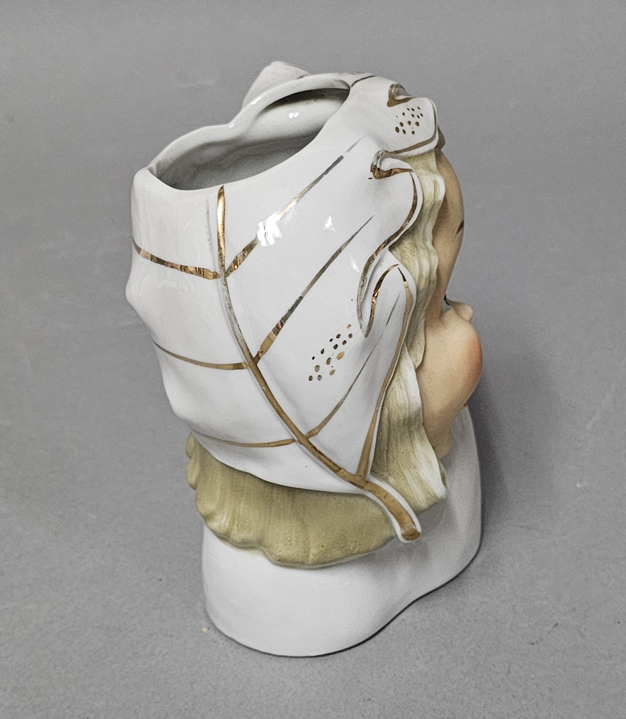 Ucagco Ceramic Girl Head Vase