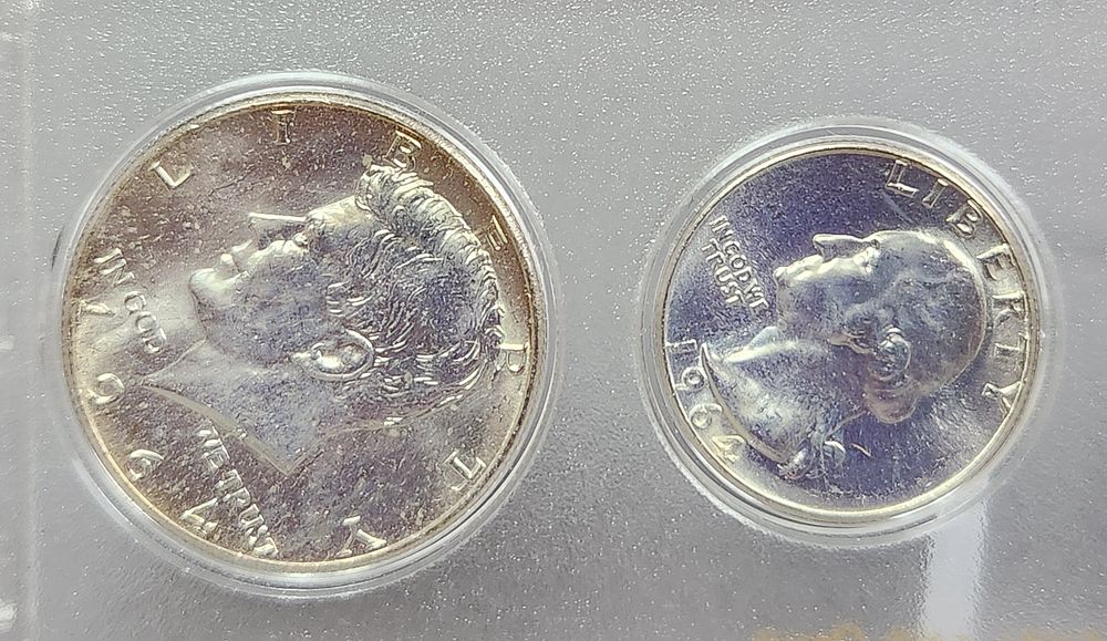 Uncirculated 1964 US Coins 21 Grams