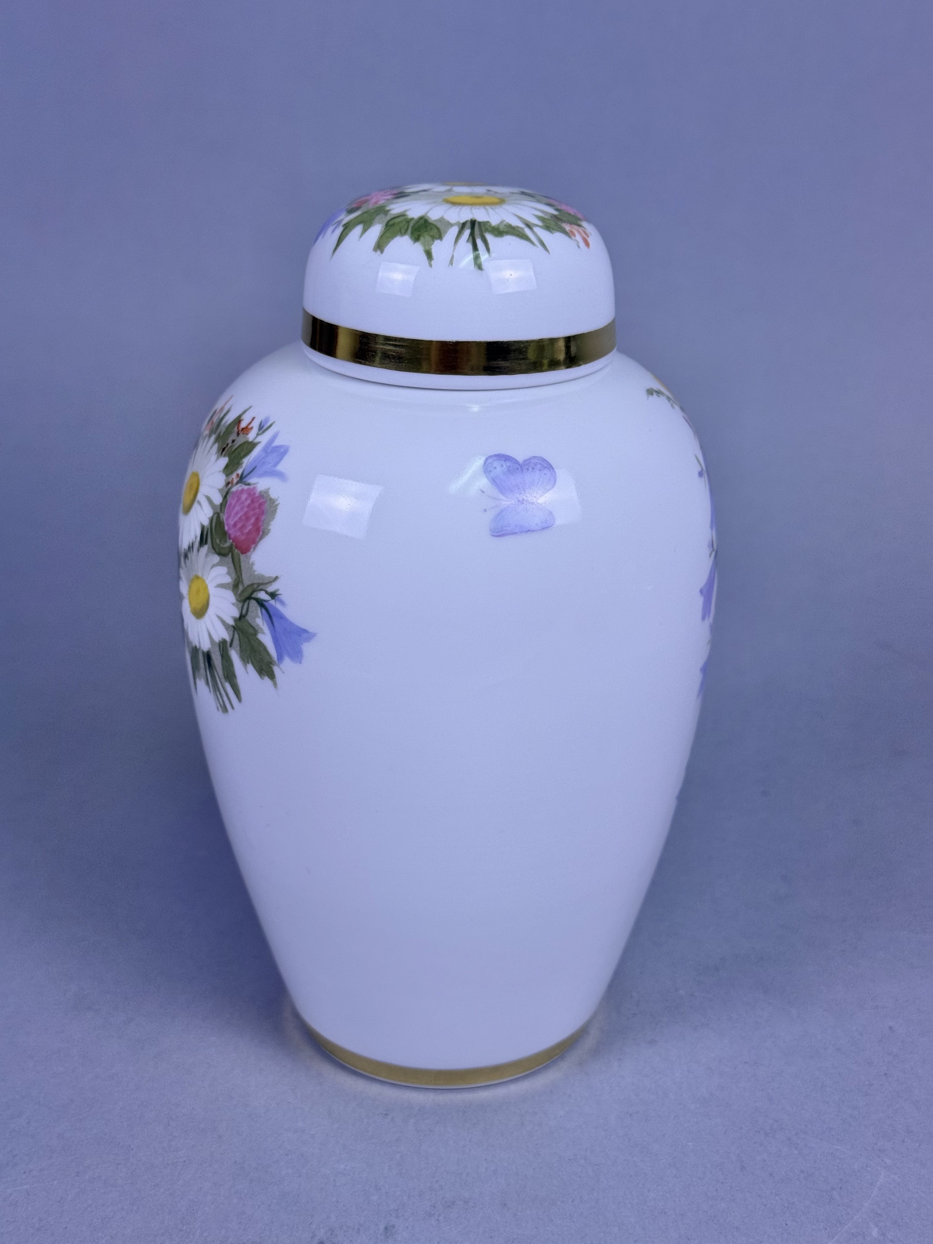 Nymphenburg Porcelain Lidded Floral Jar