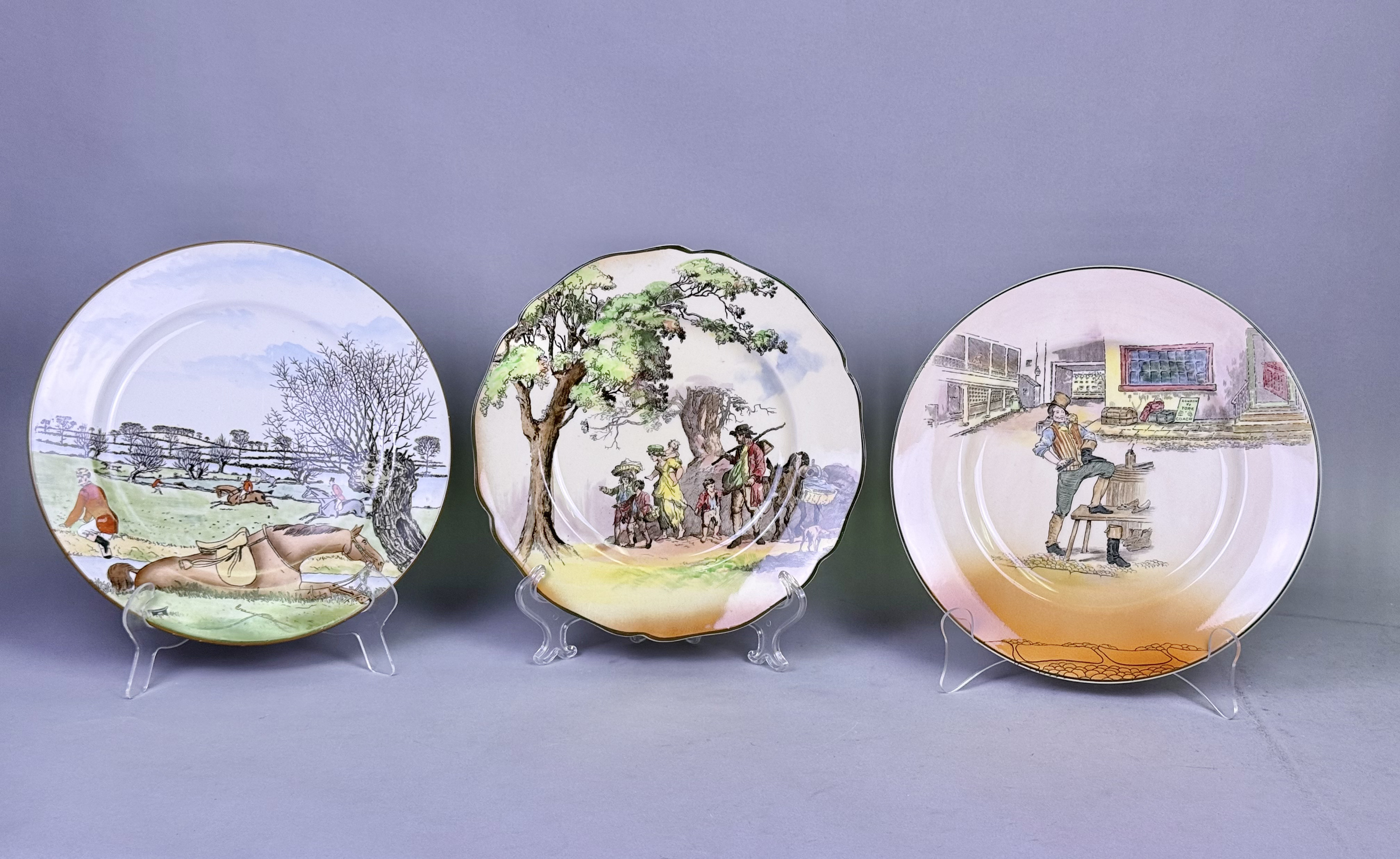 Three Royal Doulton Seriesware Plates