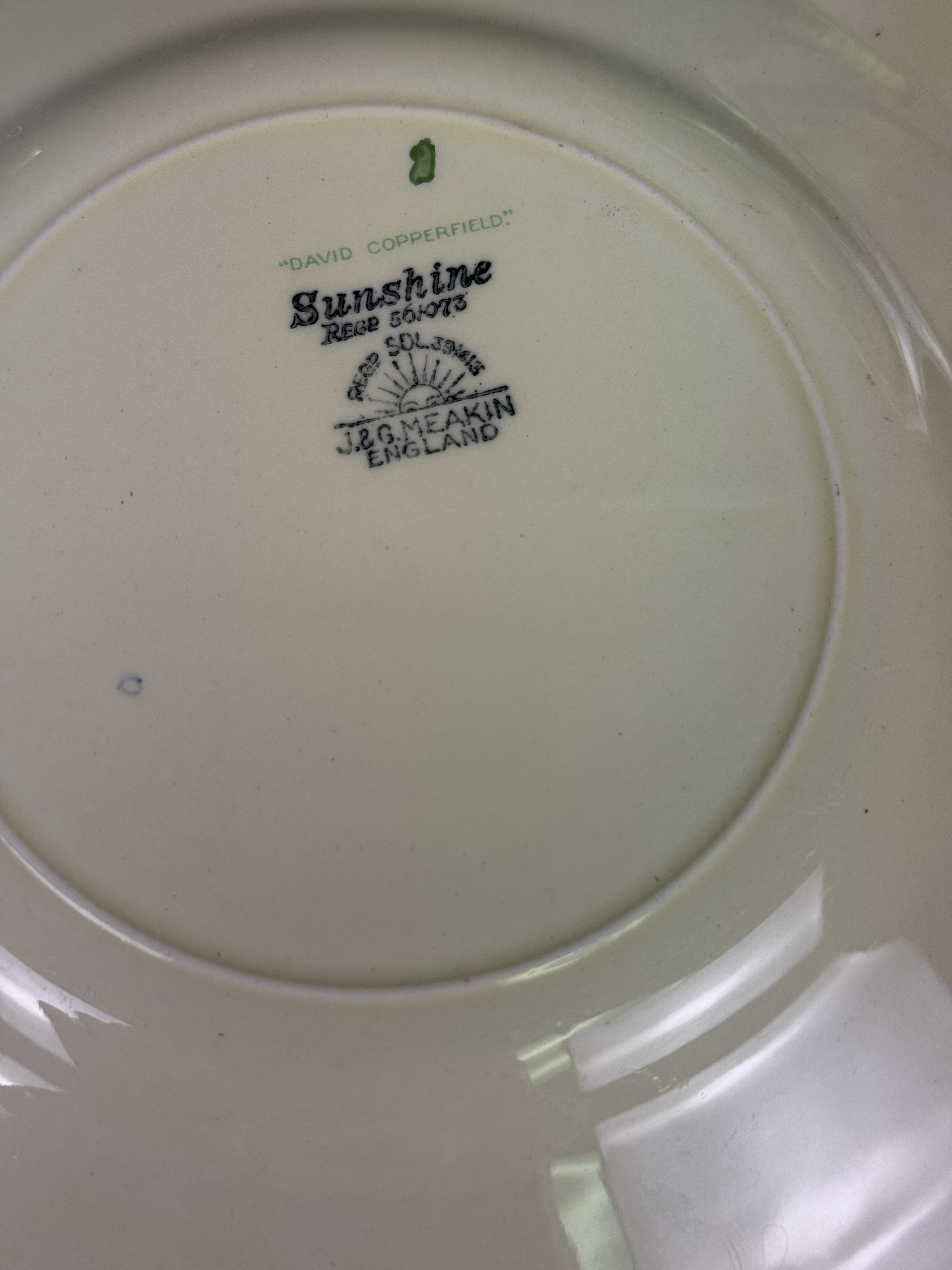 Two English Transfer-Printed Earthenware Plates