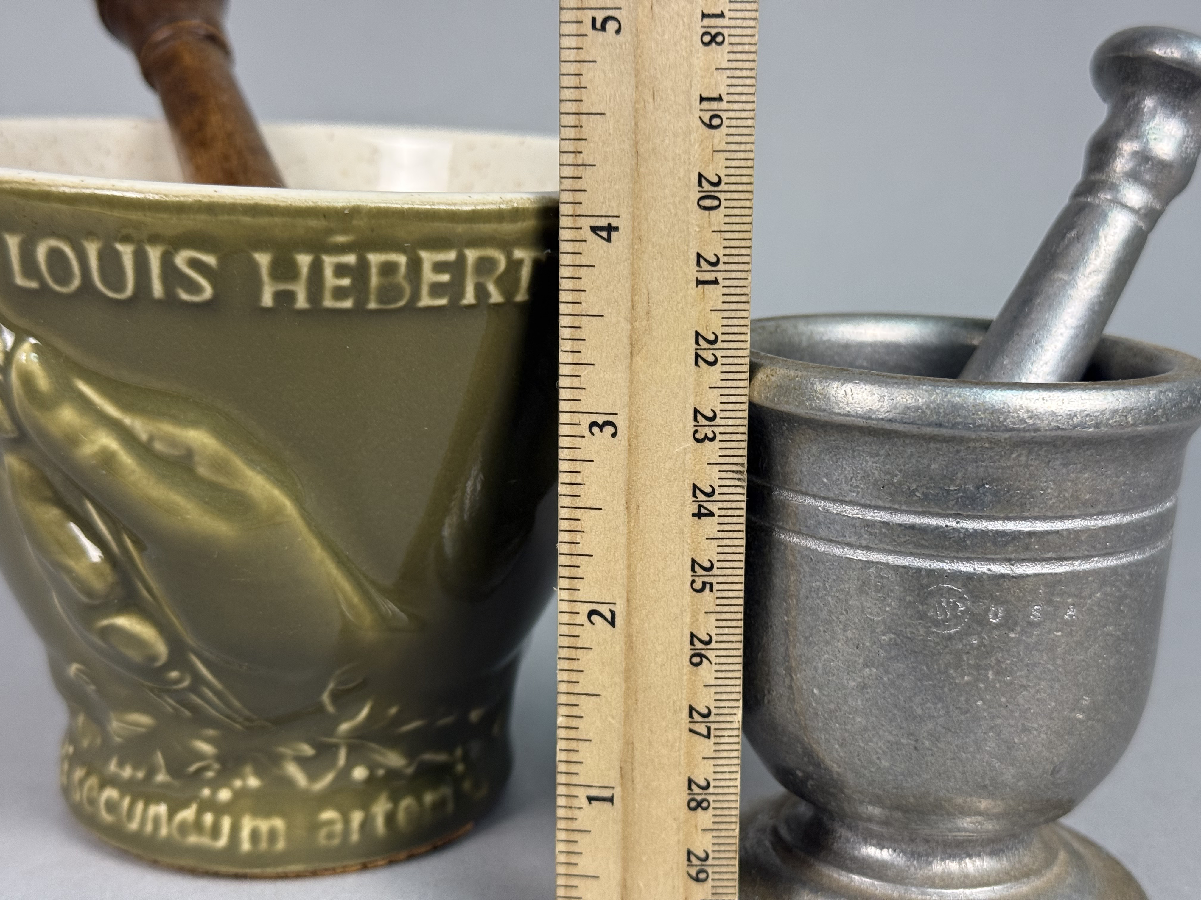 Two Pharmaceutical Mortar and Pestle Sets