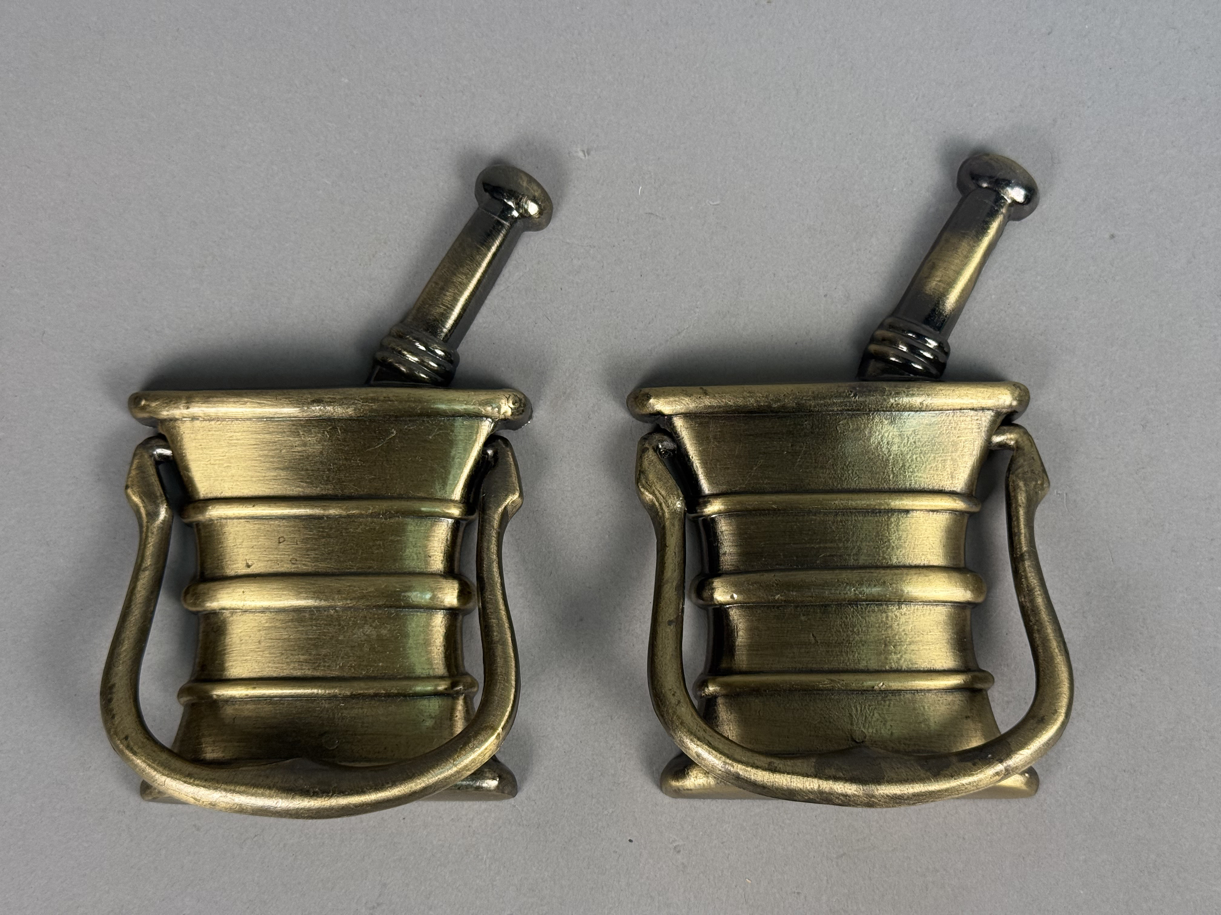 Pair of Brass Apothecary Door Knockers