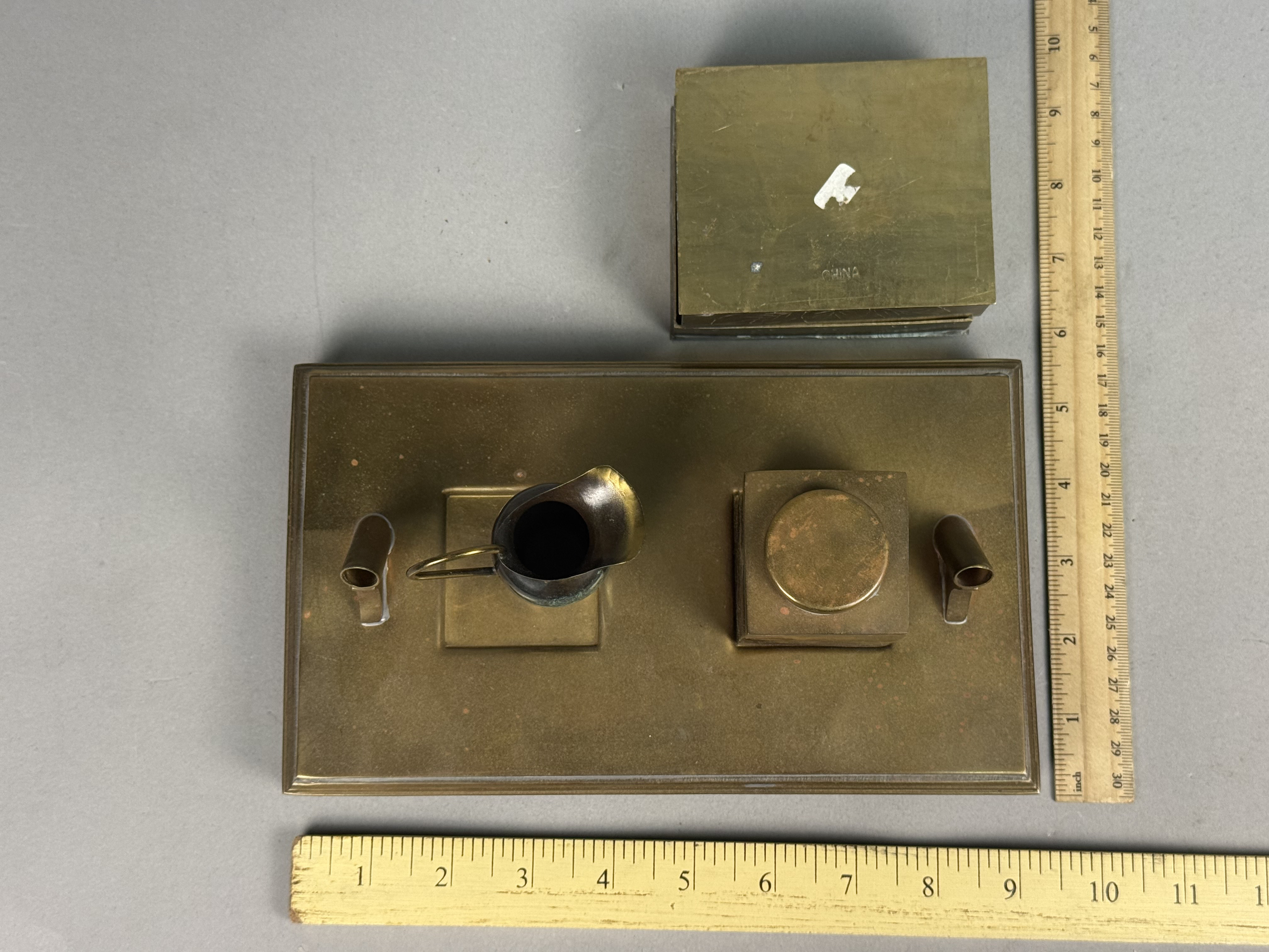 Collection of Brass Desk Accessories