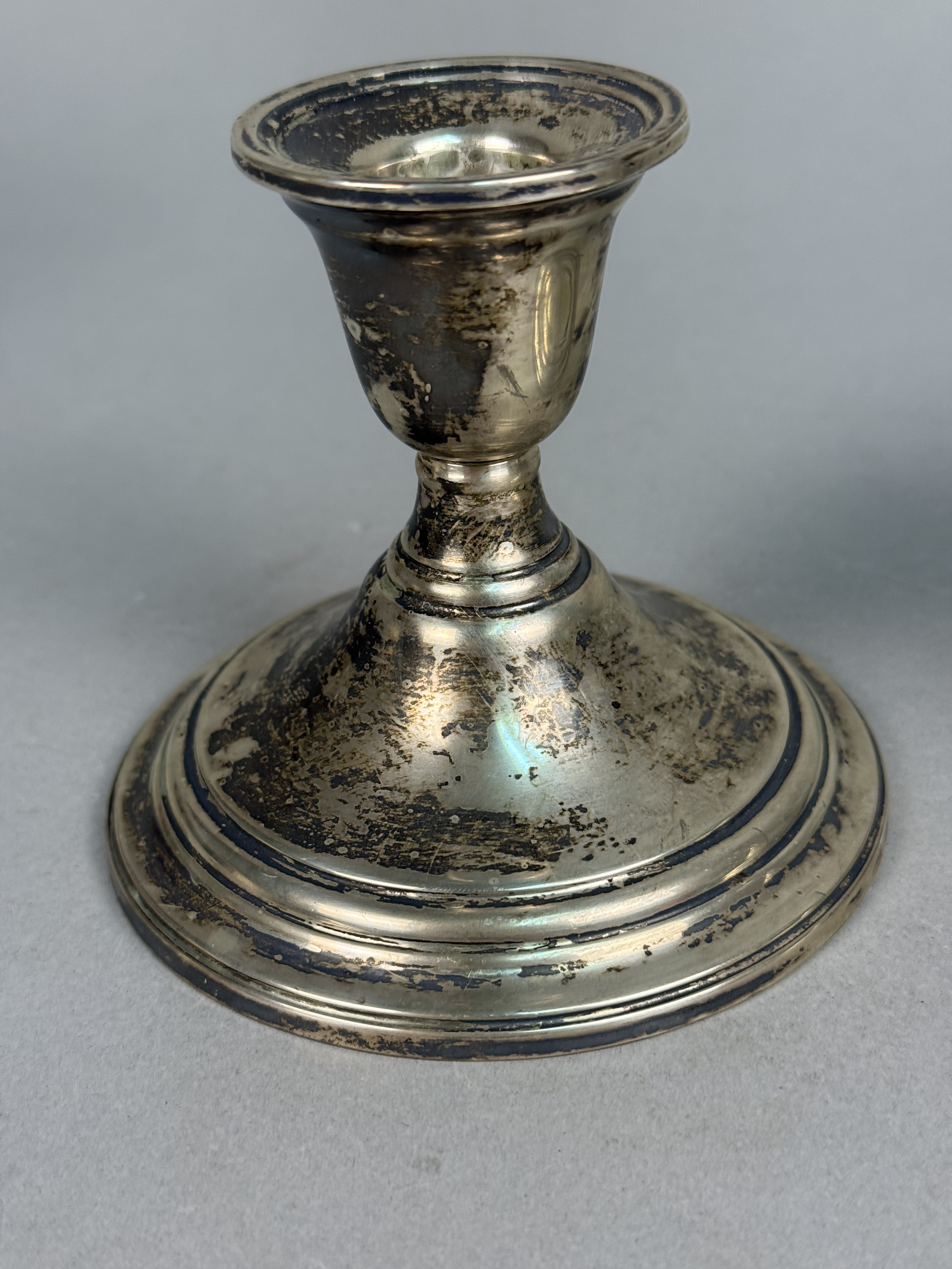 Pair of Watrous Sterling Silver Candlesticks