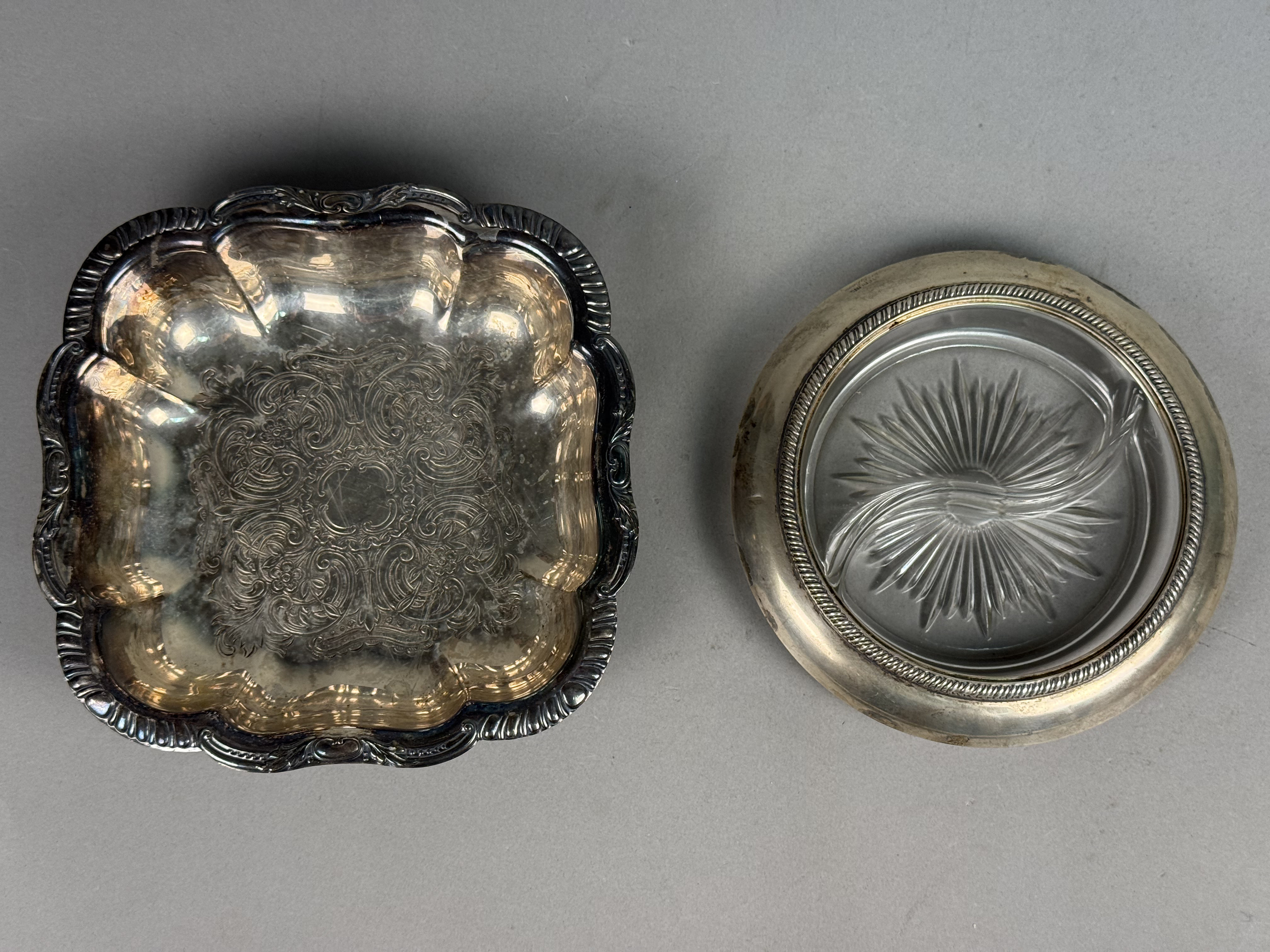 An Assortment of Four Silver Items