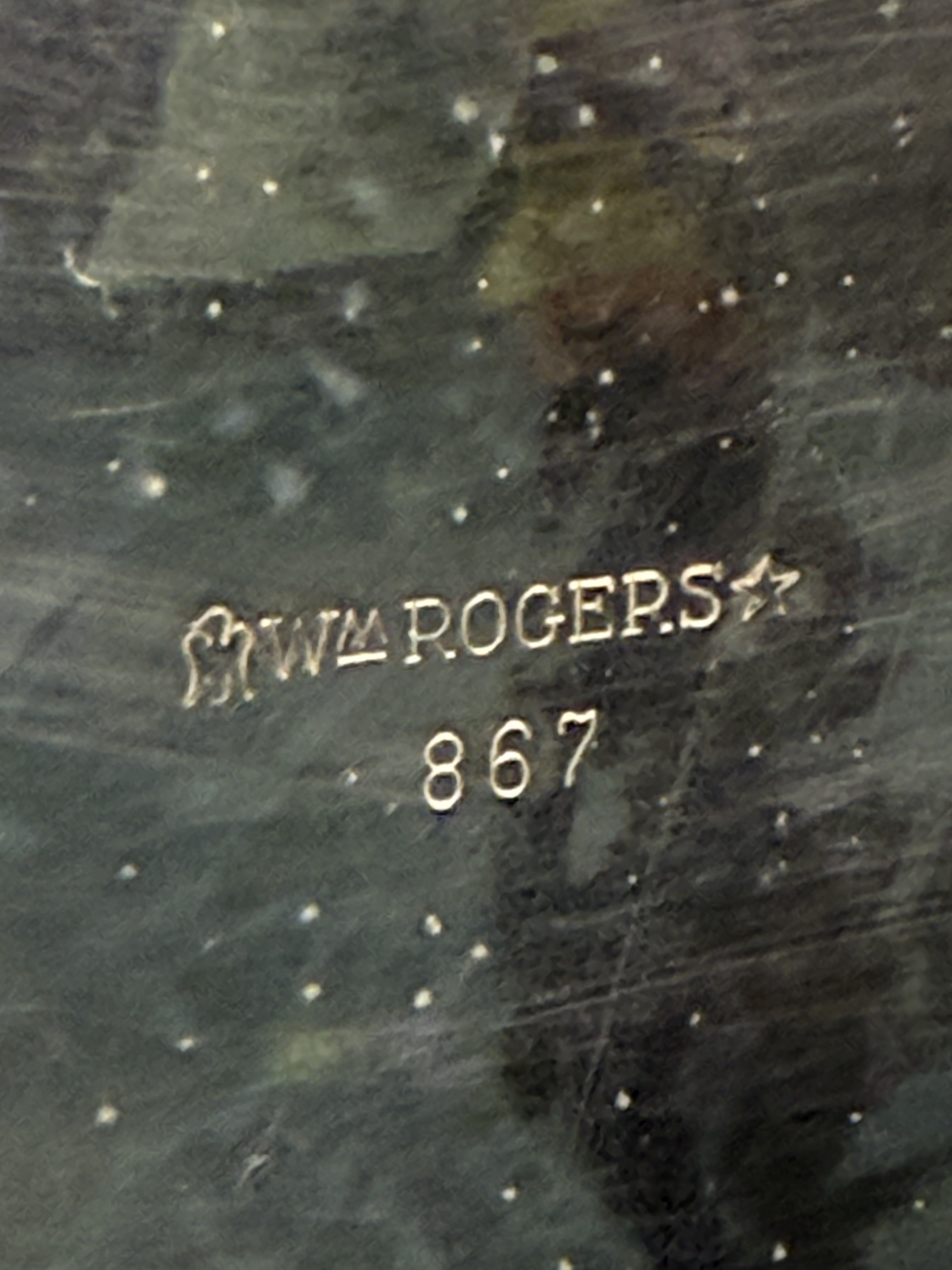 Wm Rogers Silver-Plated Round Tray