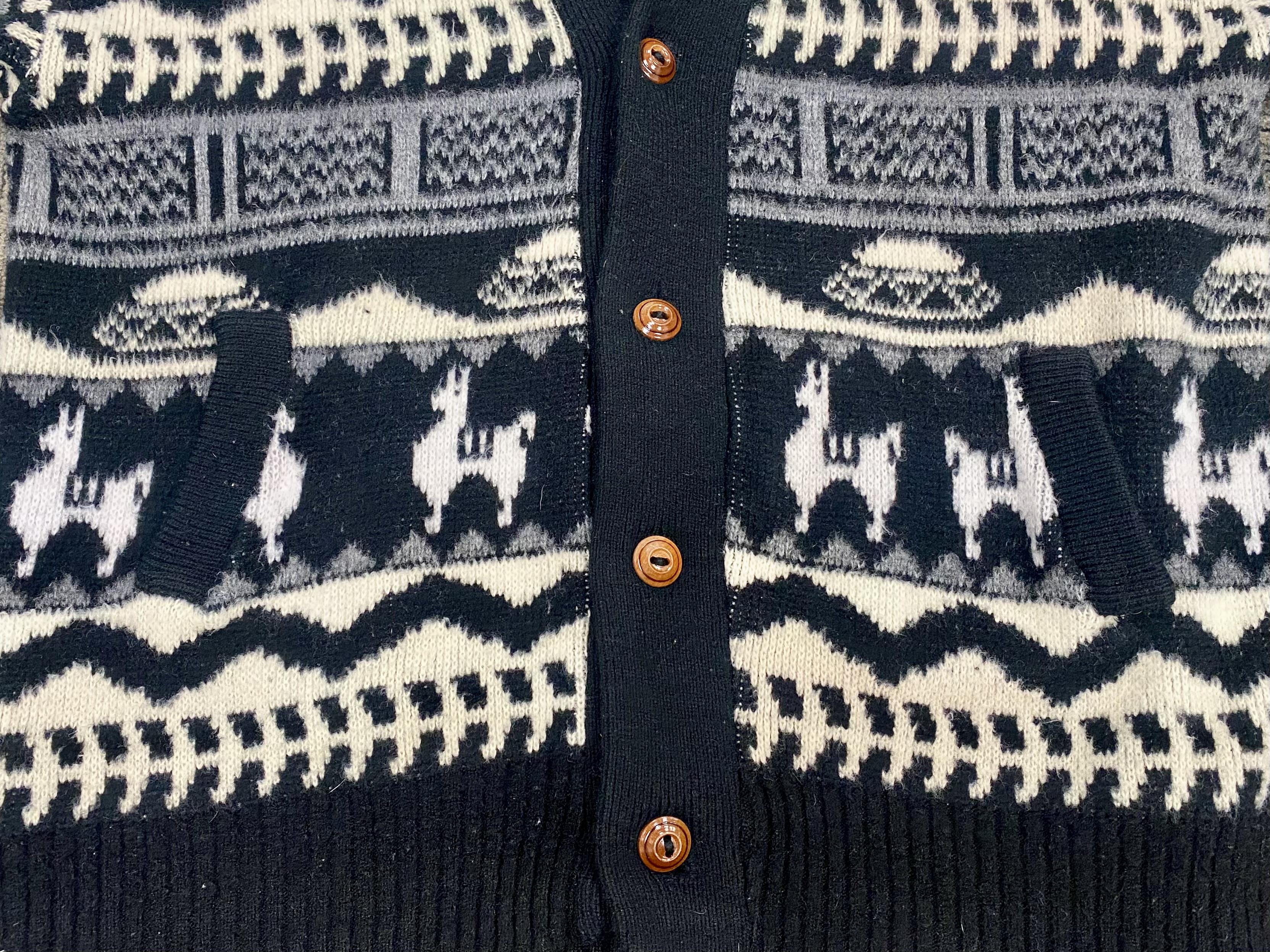 Vintage Tejidos Centenario Llama Cardigan