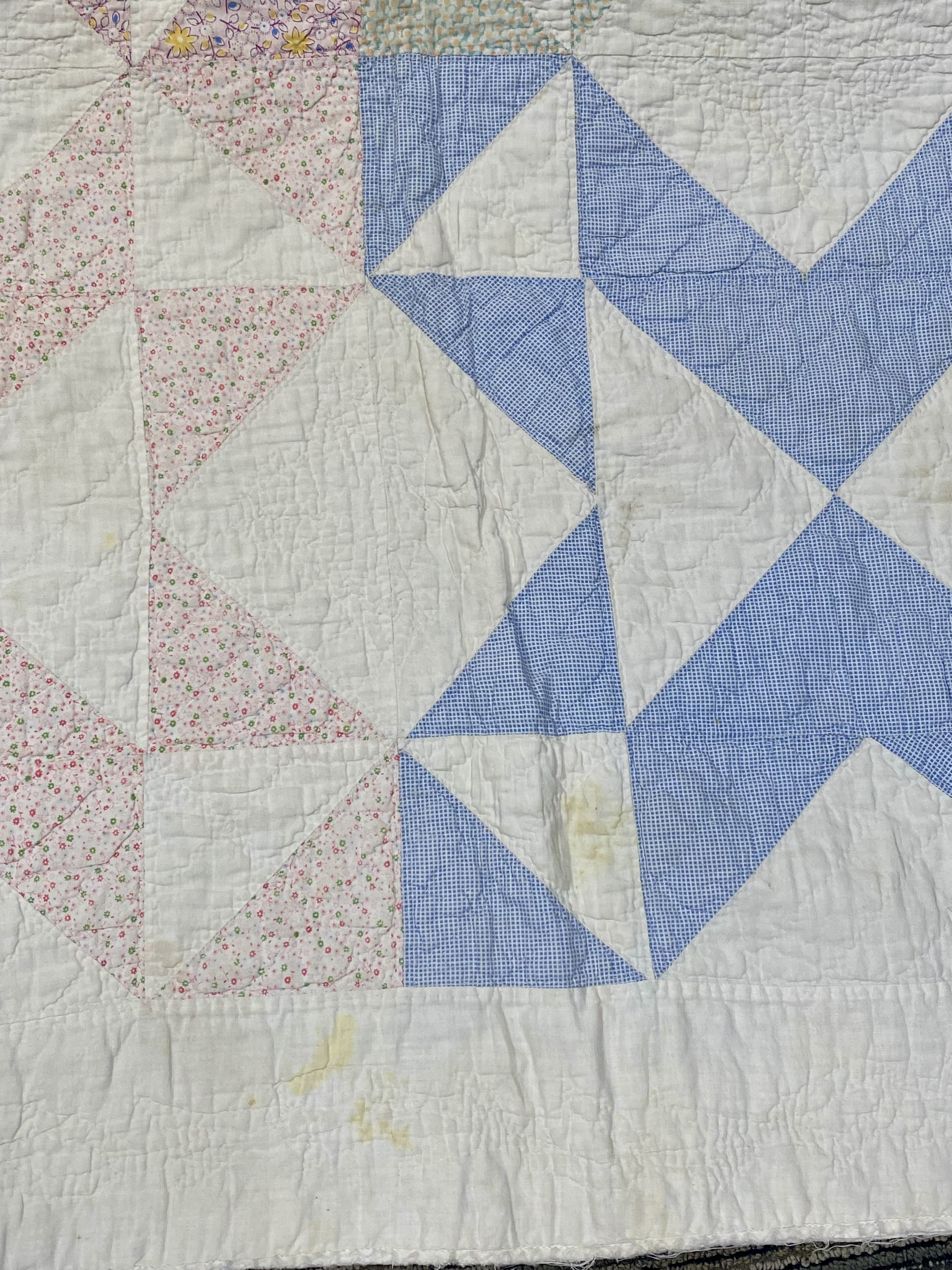 Mid-Century Variable Star Patchwork Quilt
