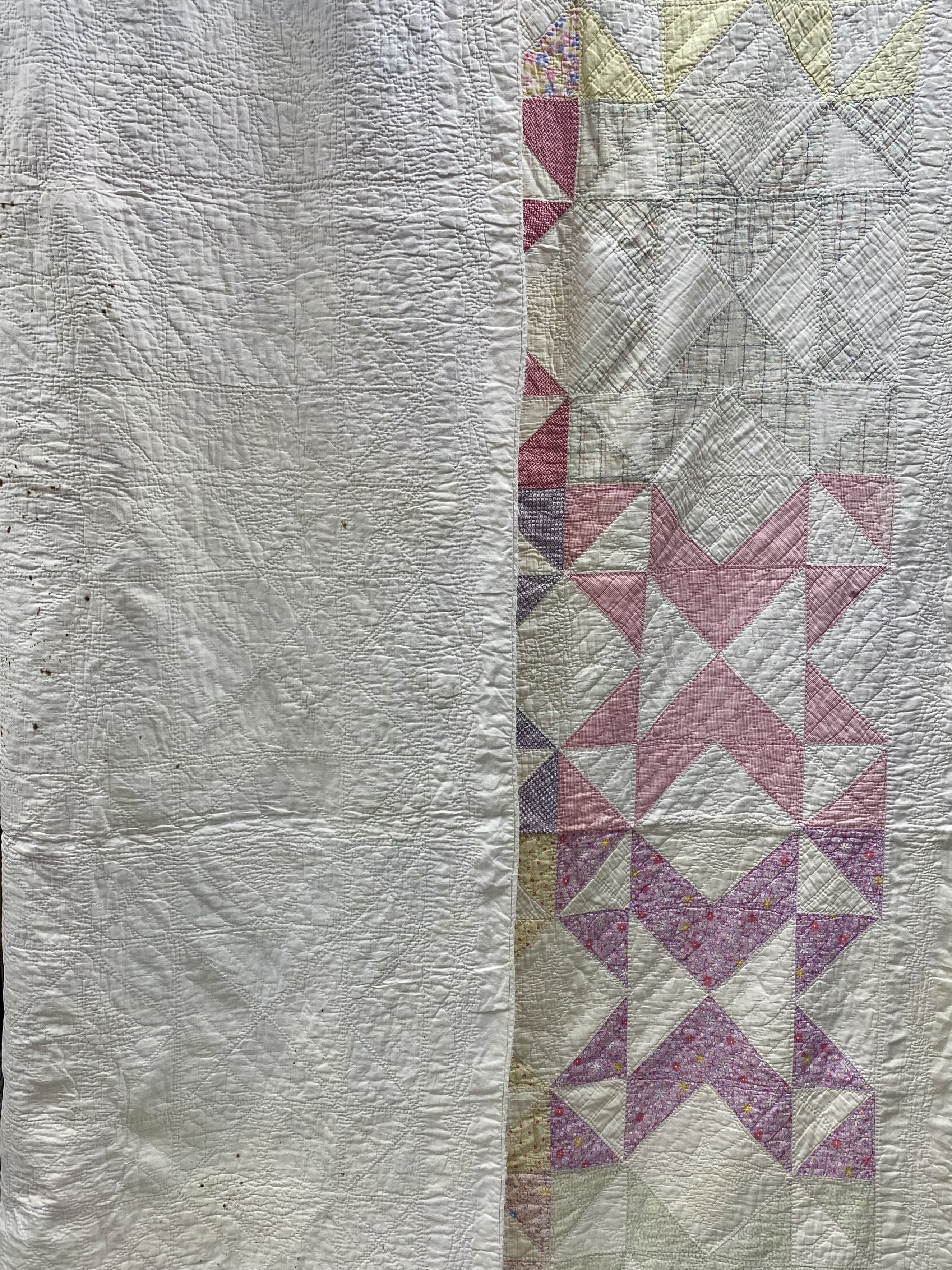 Mid-Century Variable Star Patchwork Quilt