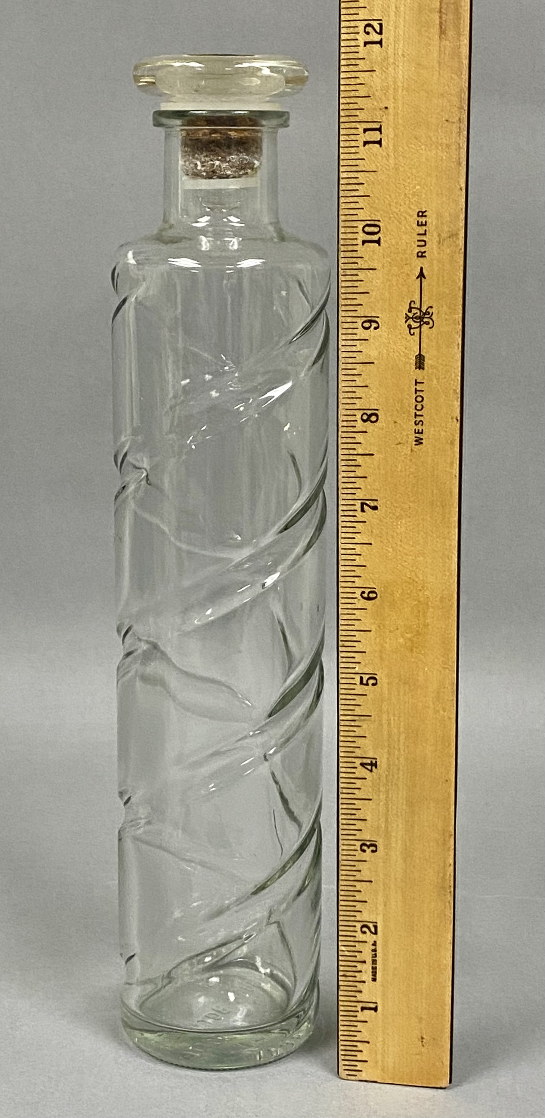 Two Vintage Glass Liquor Decanters