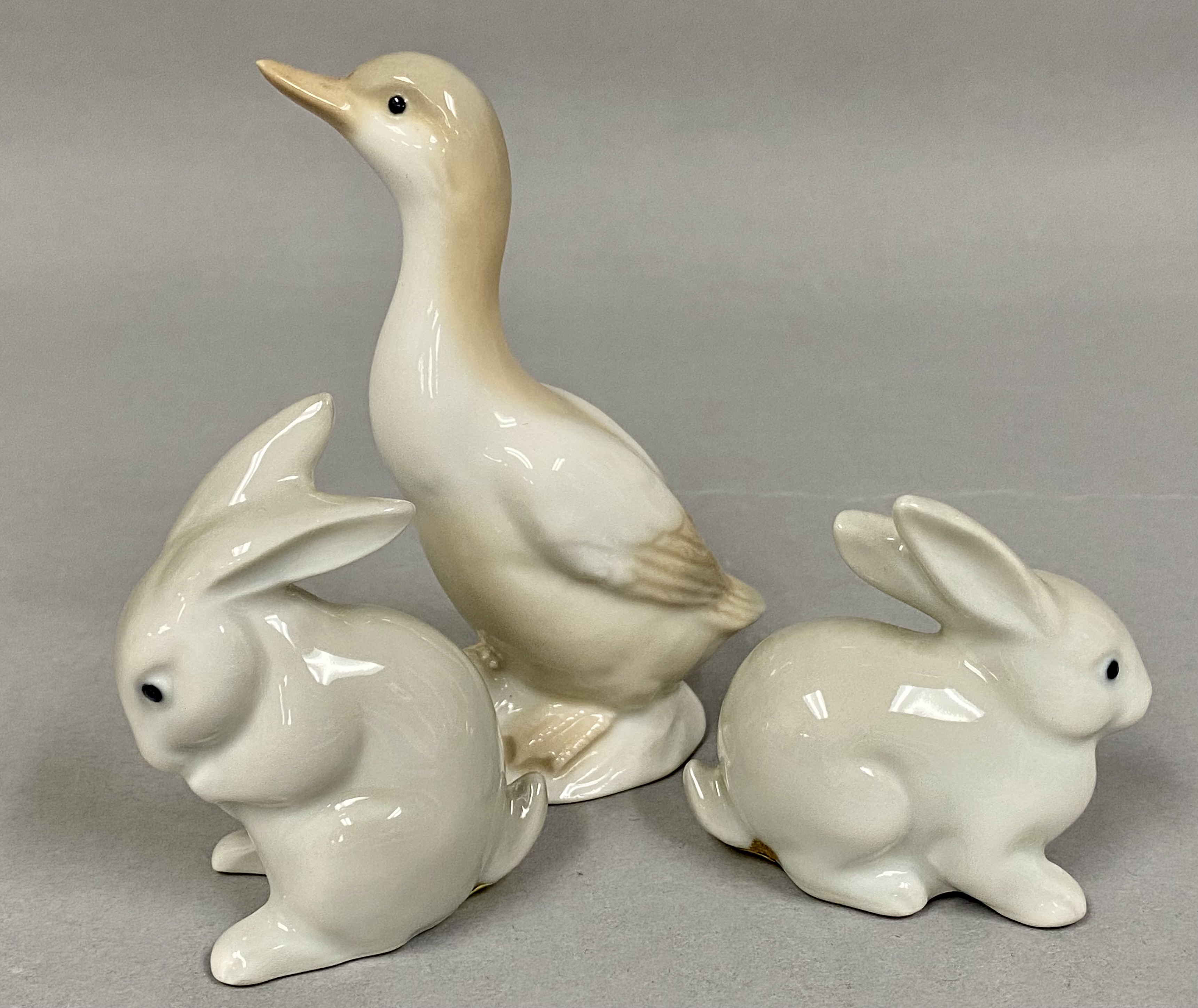 Five Japanese Ceramic Animal Figurines