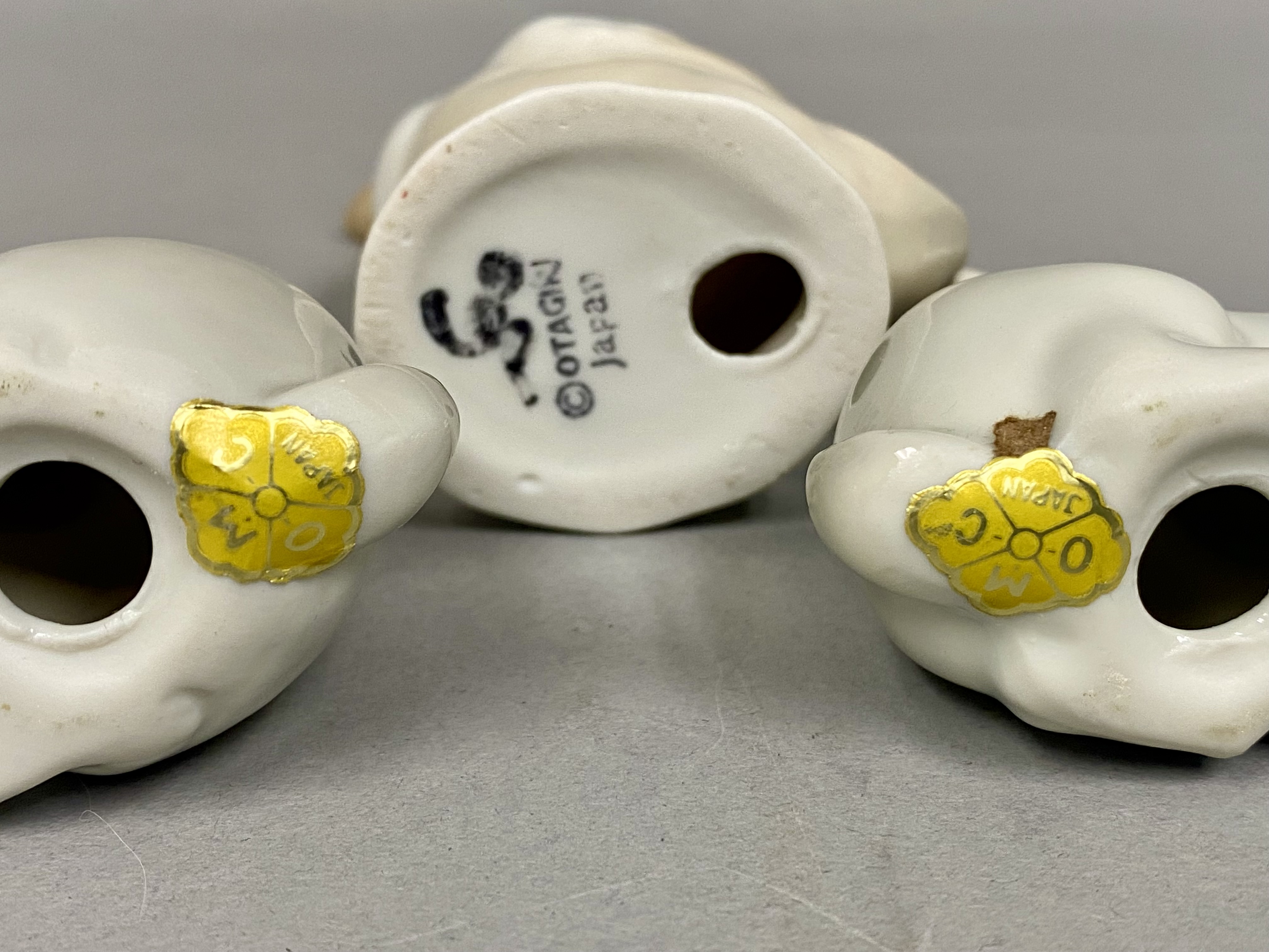 Five Japanese Ceramic Animal Figurines