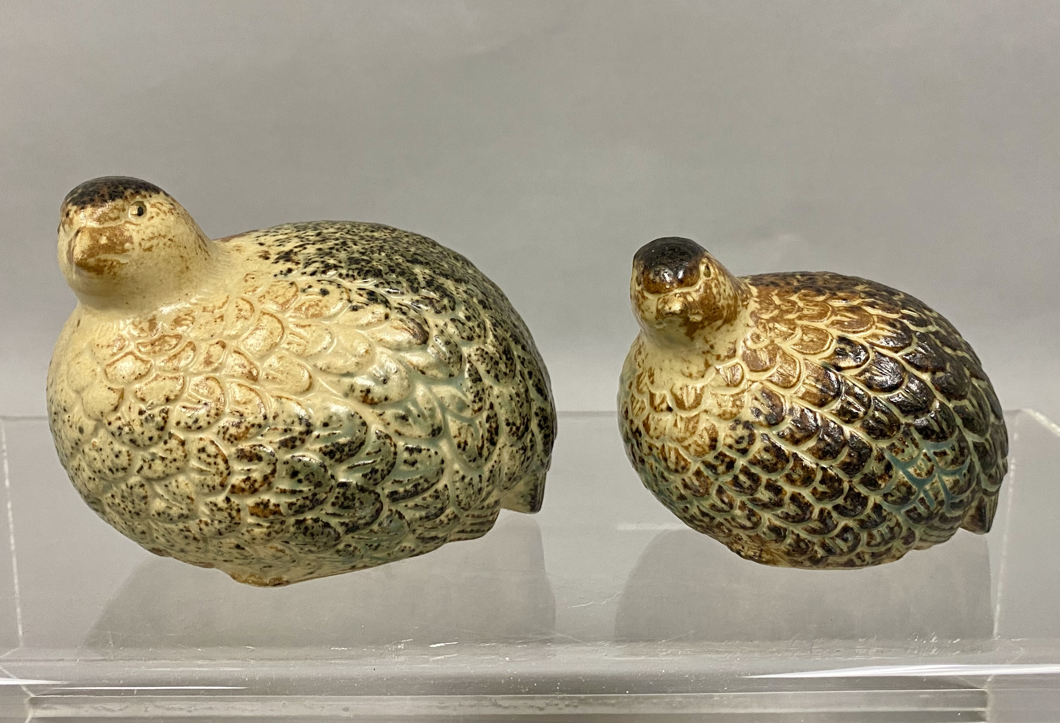 Assortment of Four Vintage Quail Figurines