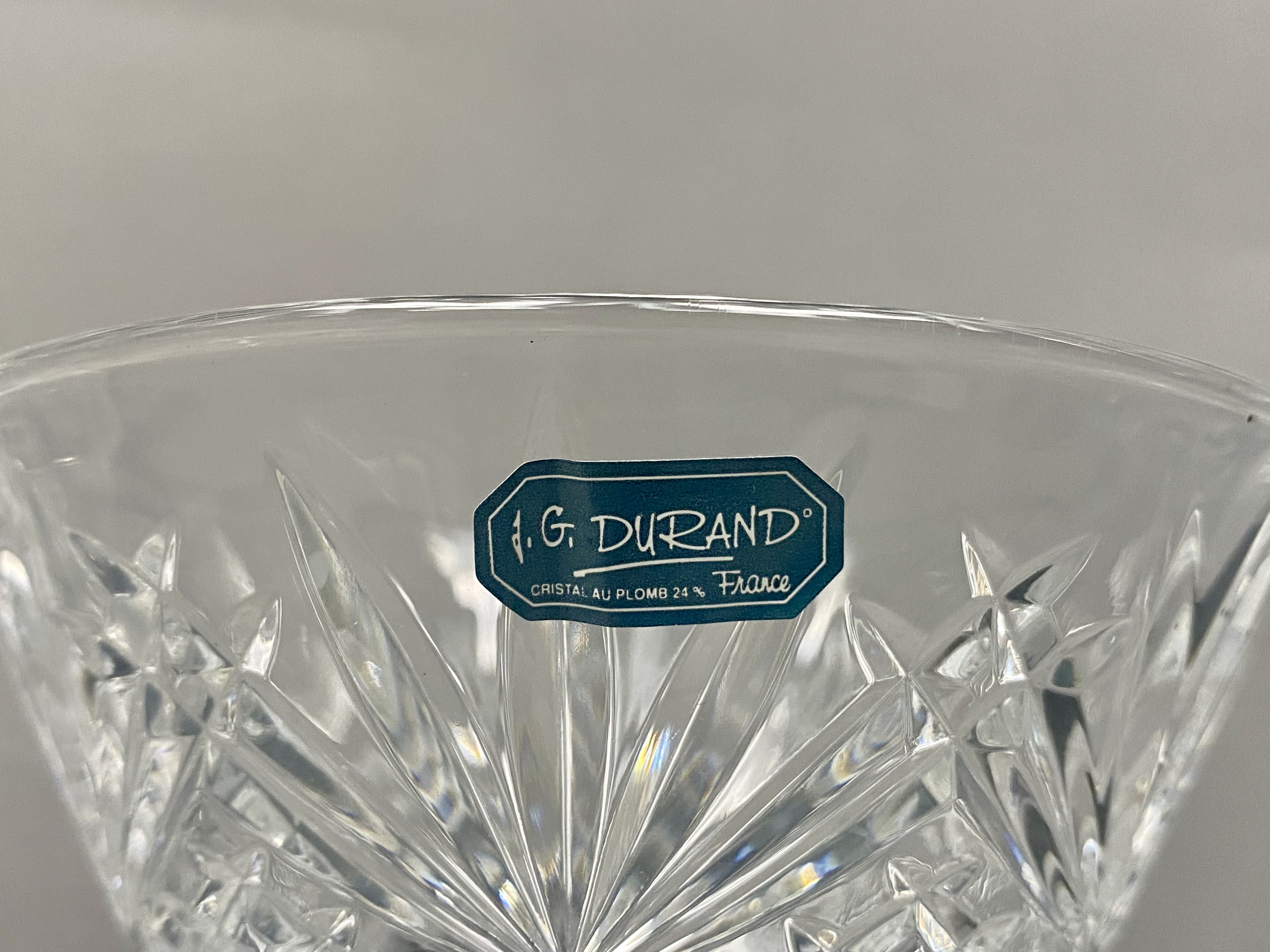 J.G. Durand Villemont Crystal Bowl Set