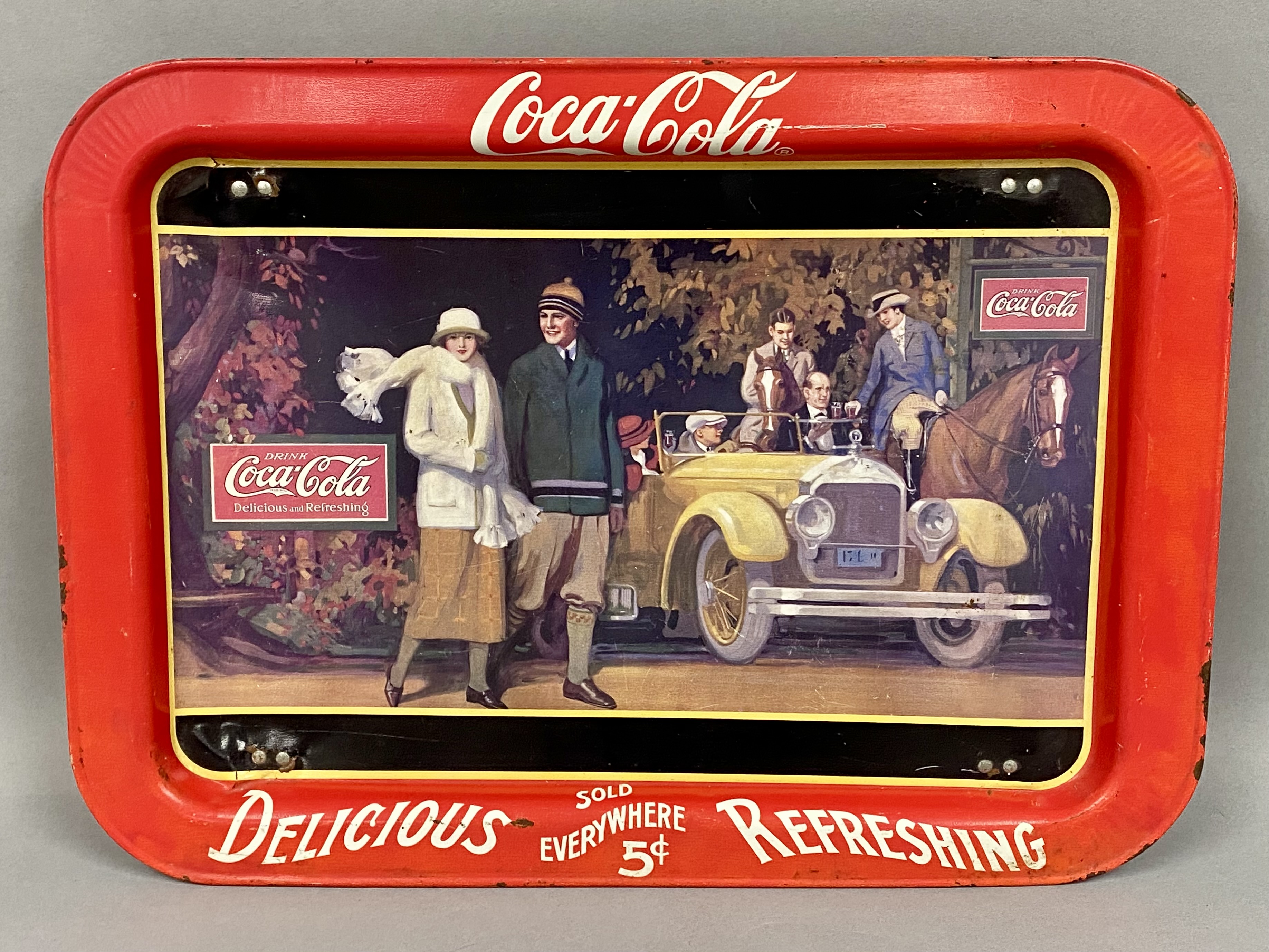 Three Commemorative Coca-Cola Advertising Trays
