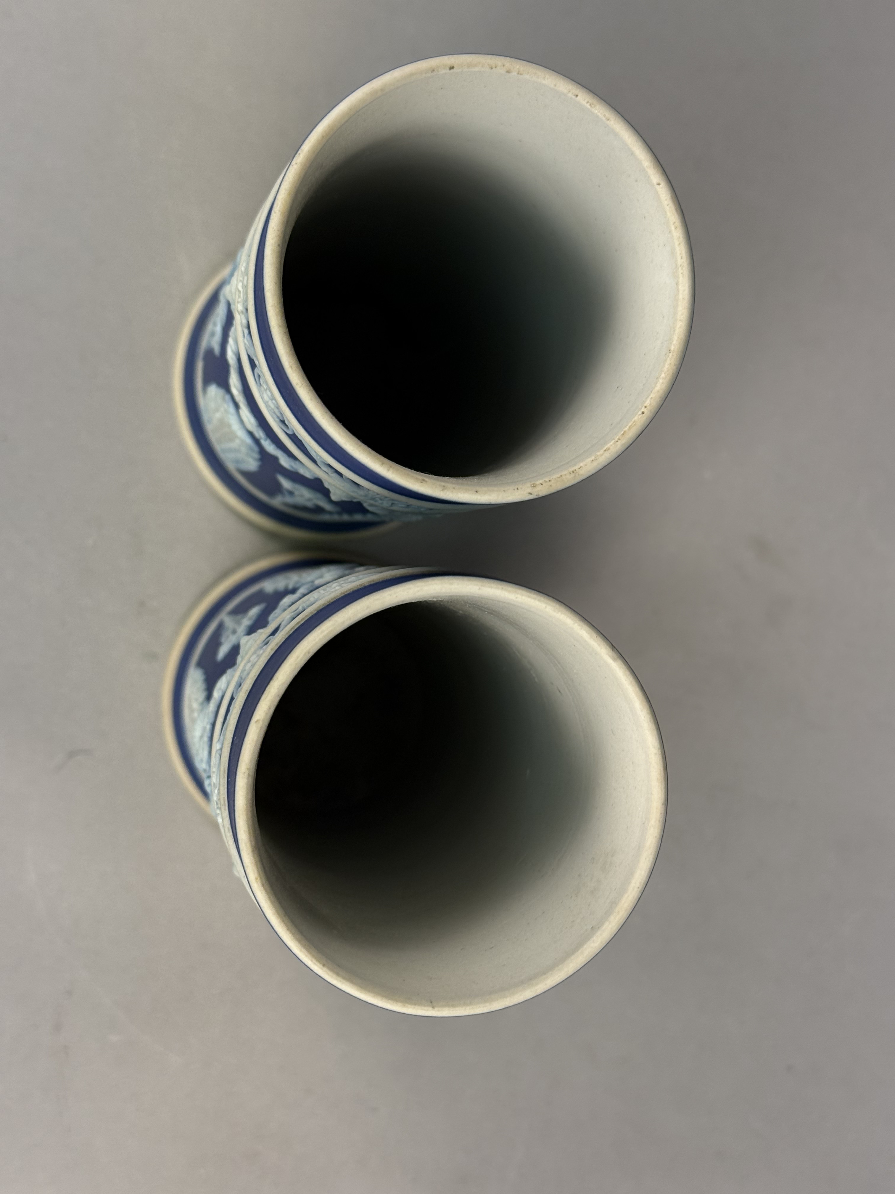 Pair of Wedgwood Jasperware Spill Vases