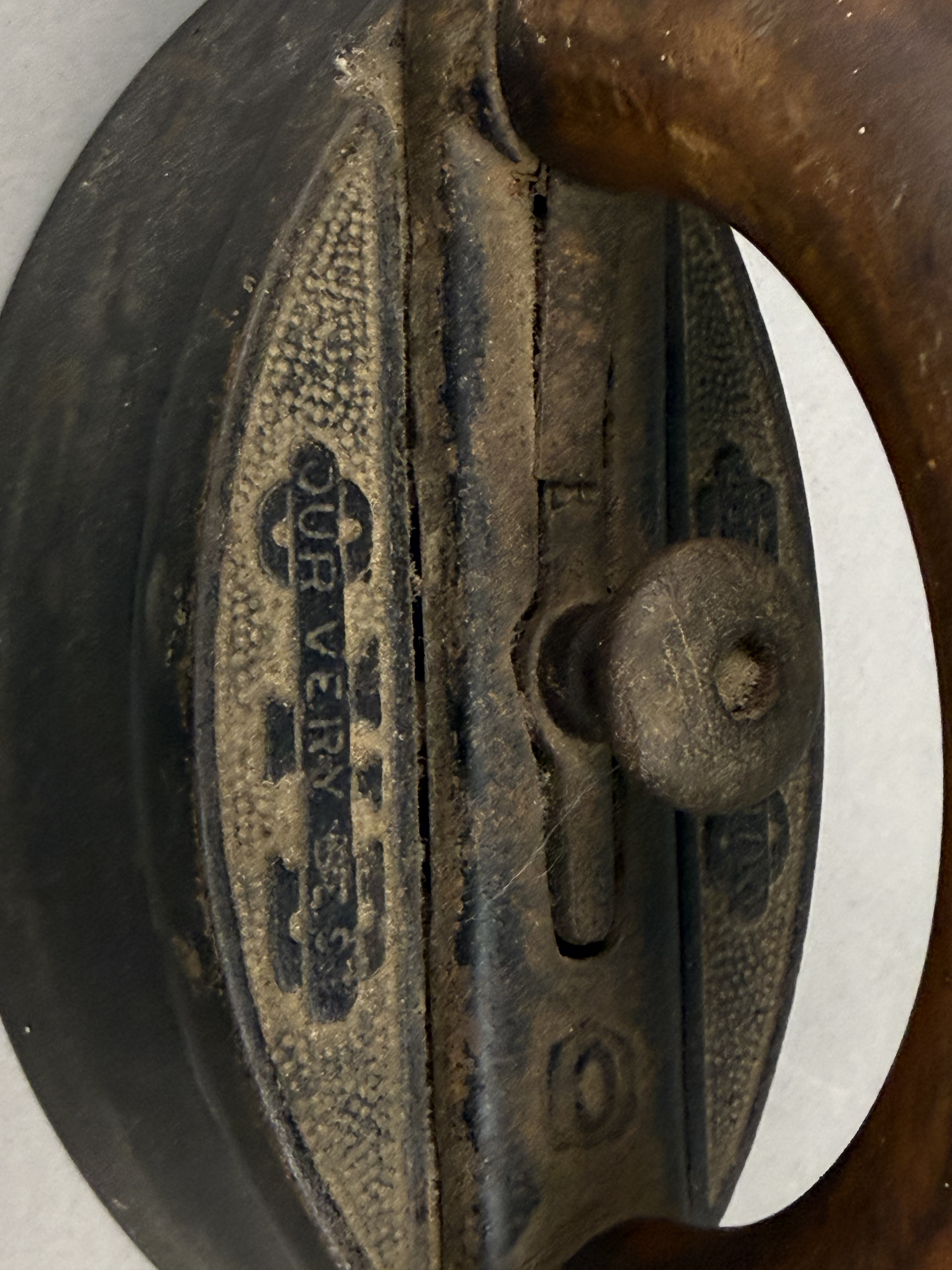 Two Antique Cast Iron Sad Irons