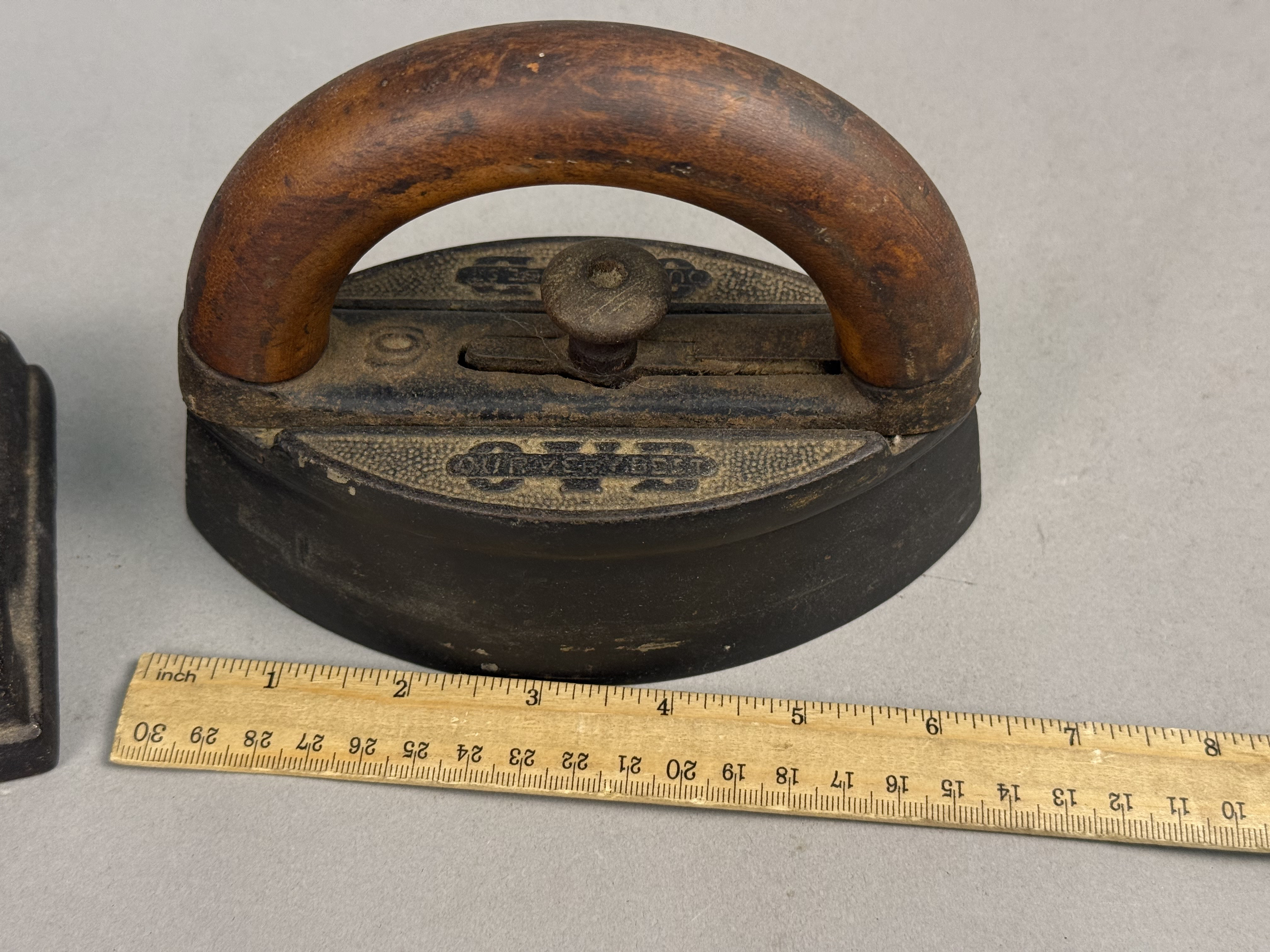 Two Antique Cast Iron Sad Irons