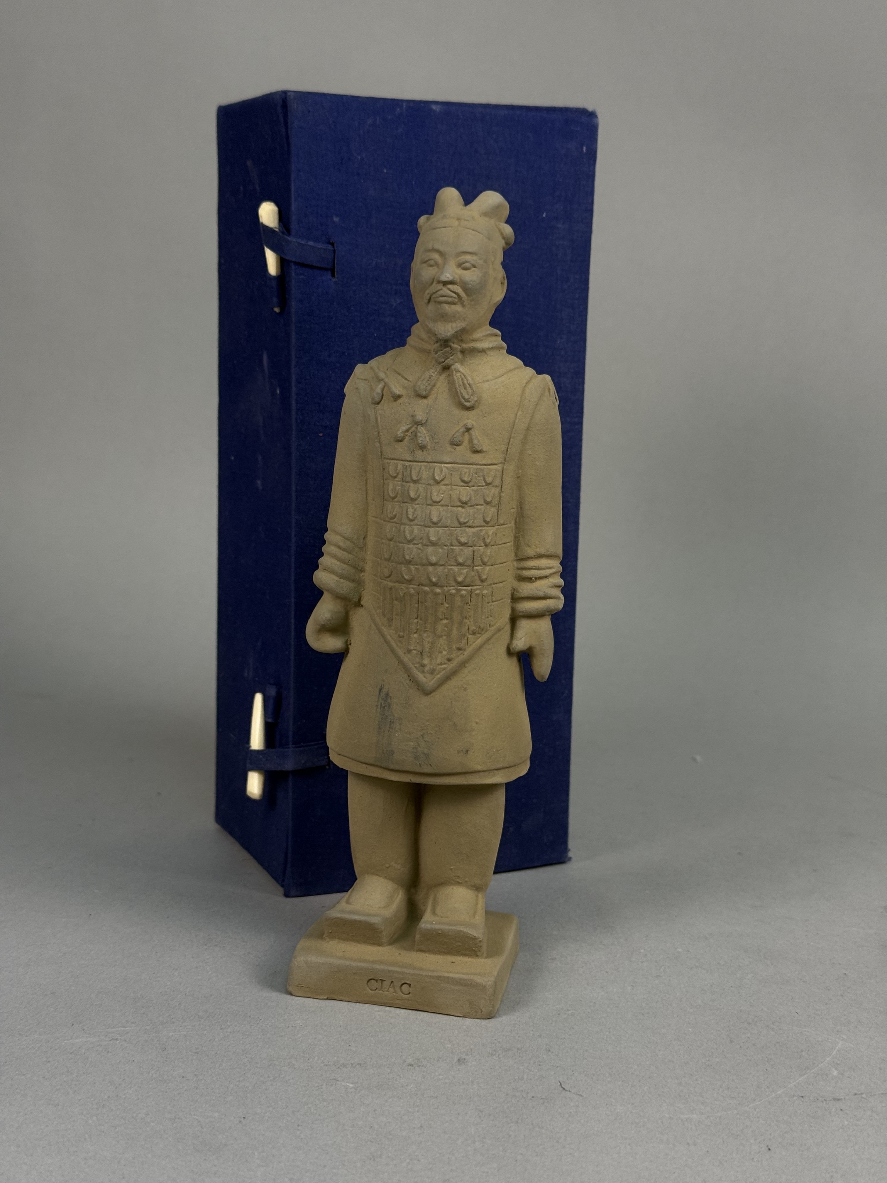 CIAC Miniature Terracotta Warrior and Box