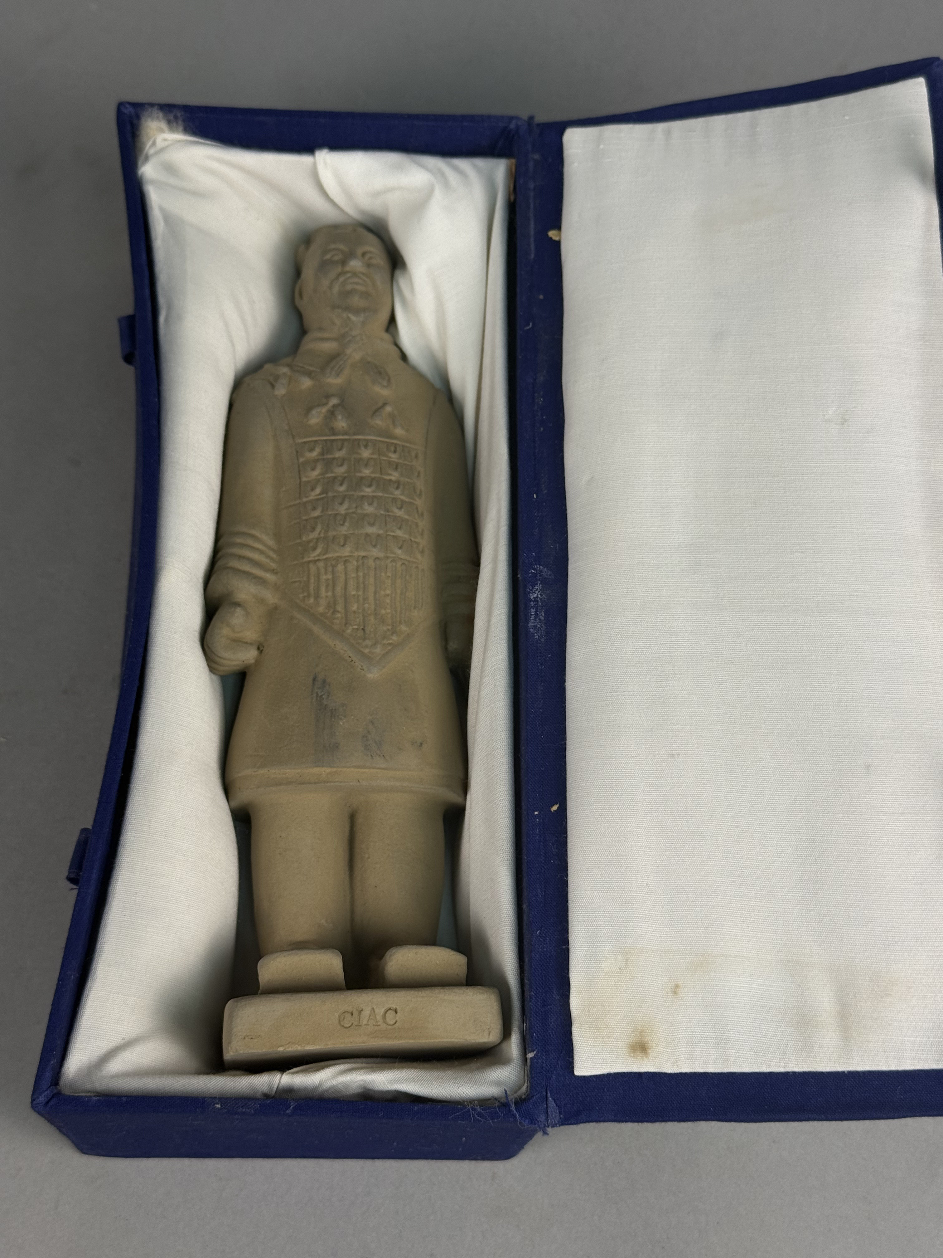 CIAC Miniature Terracotta Warrior and Box