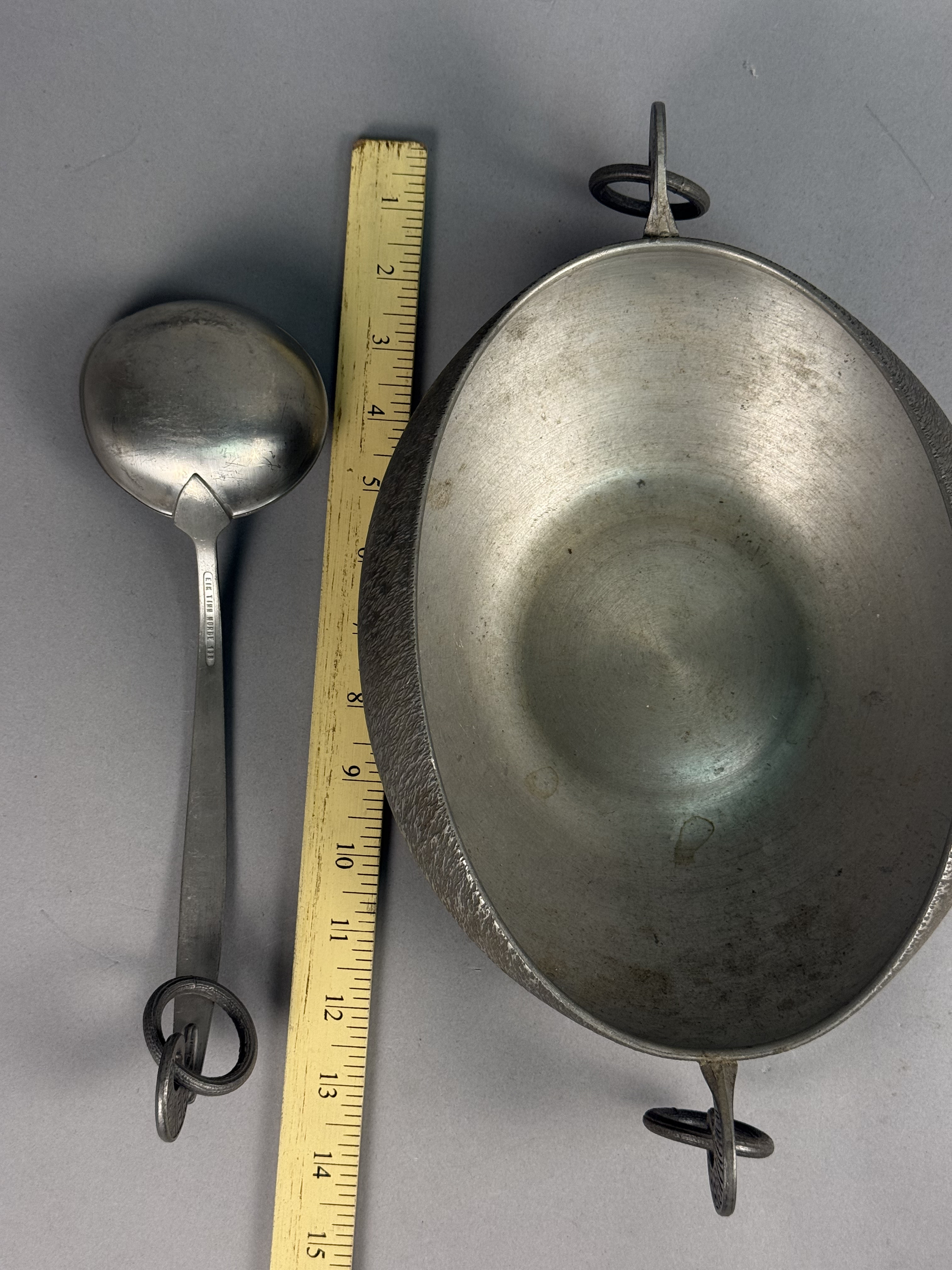 Norwegian Eik Tinn Pewter Set