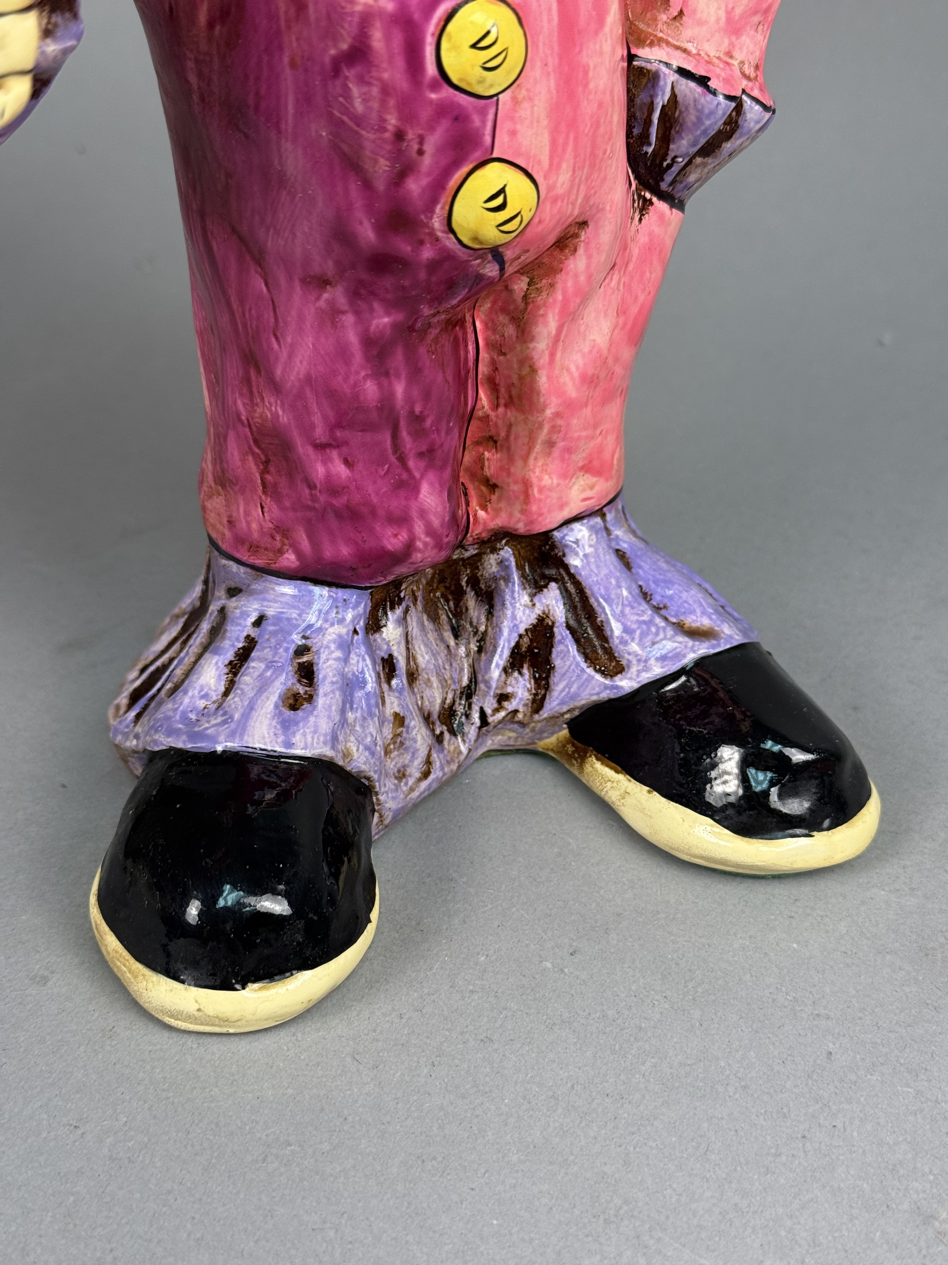 Large Ceramic Clown with Balloons
