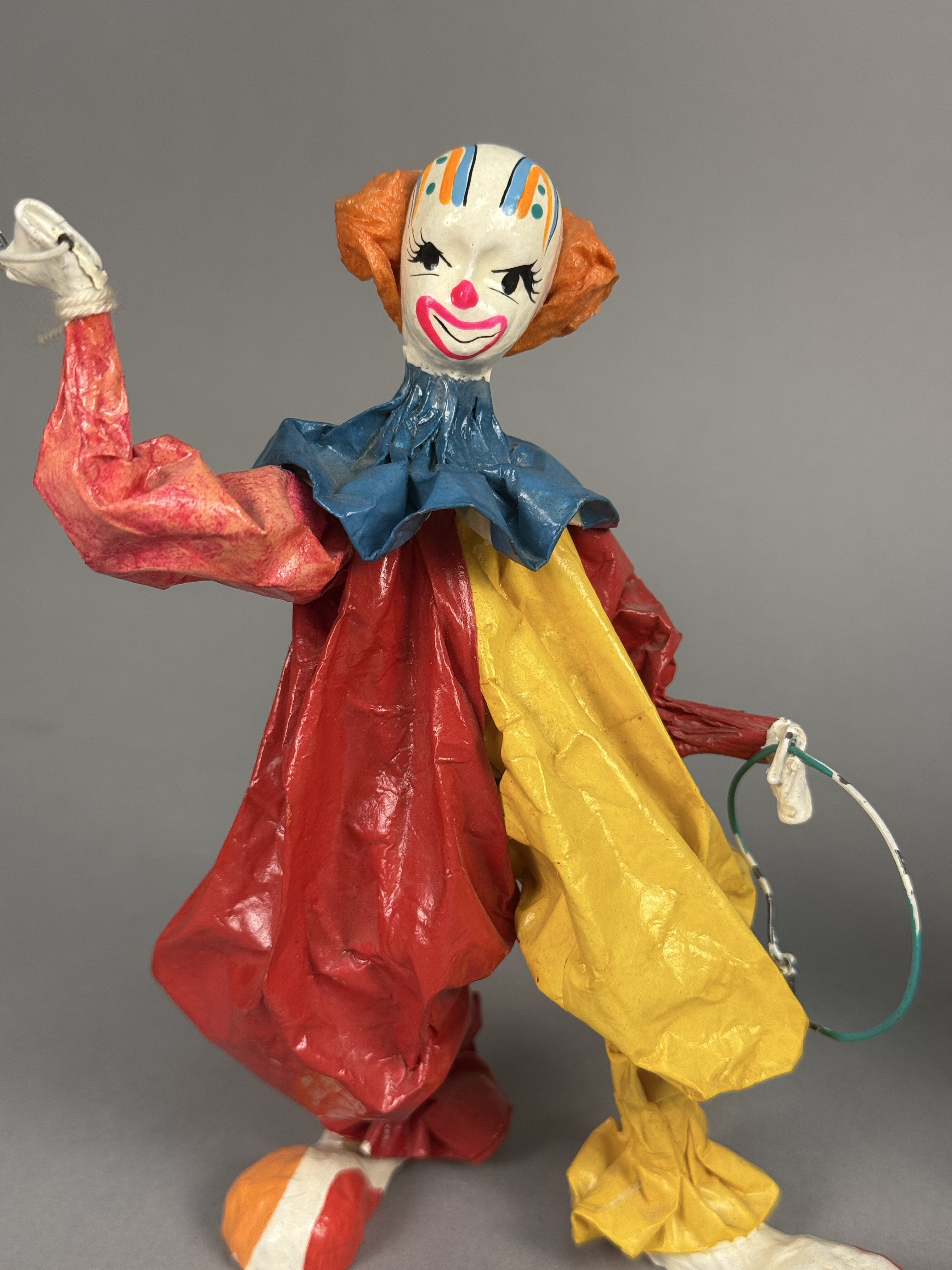 A Pair of Mexican Paper-Mache Clowns