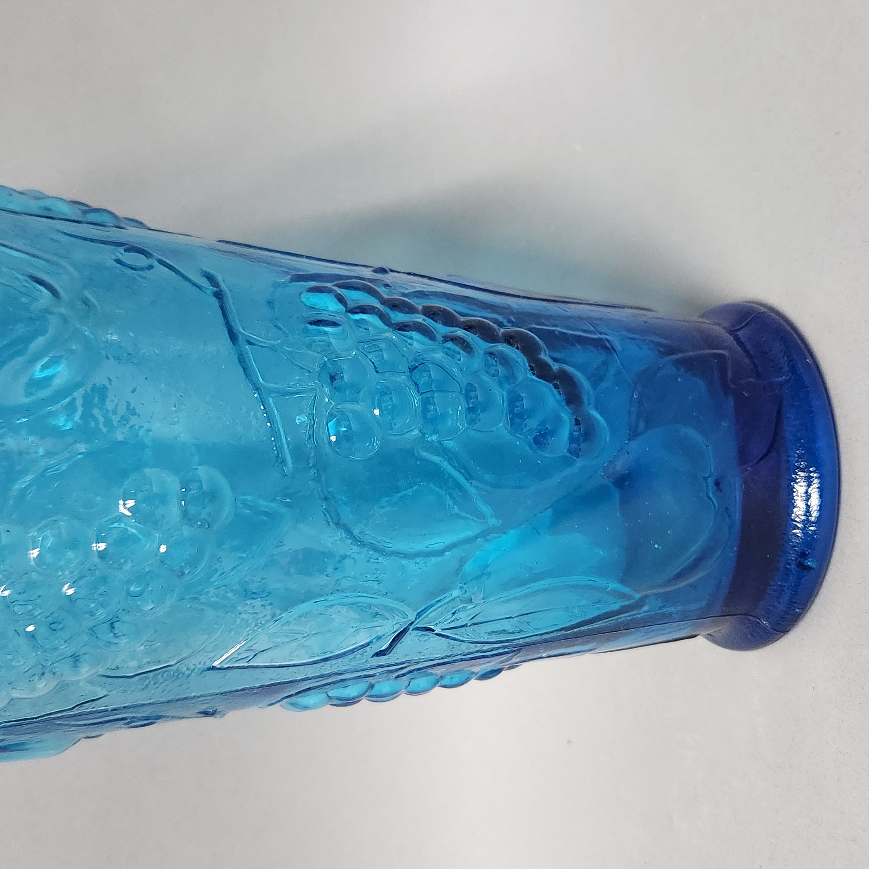 Empoli Blue Glass Fruit Vase