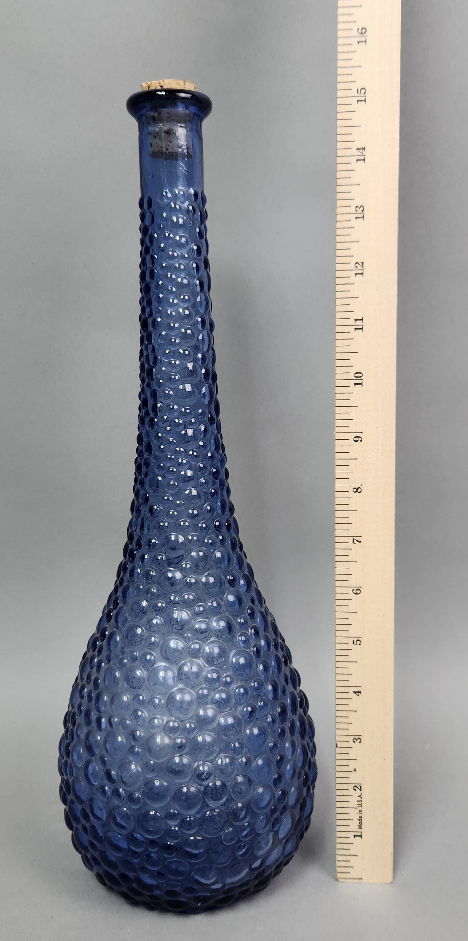 Empoli Blue Glass Bubble Decanter