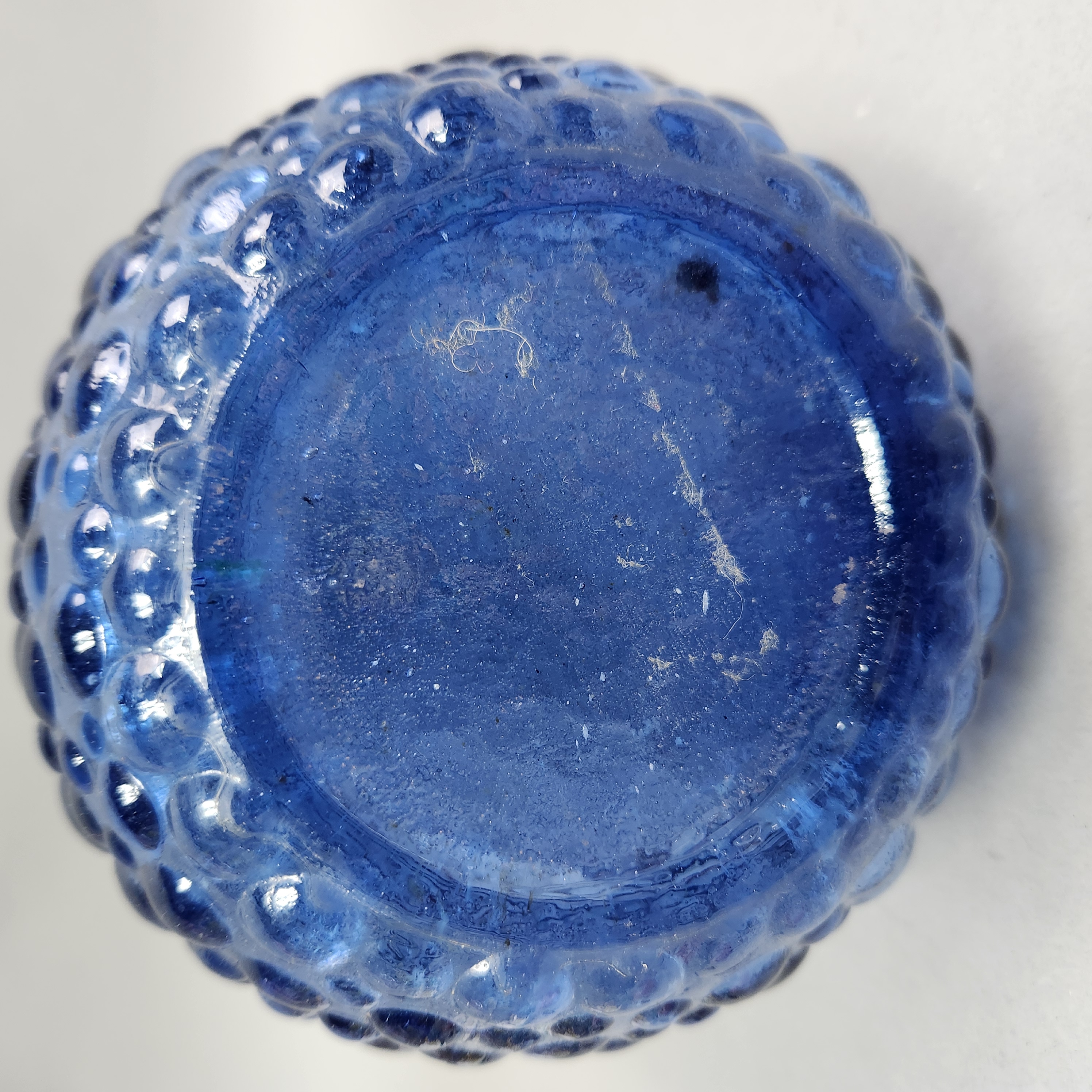 Empoli Blue Glass Bubble Decanter