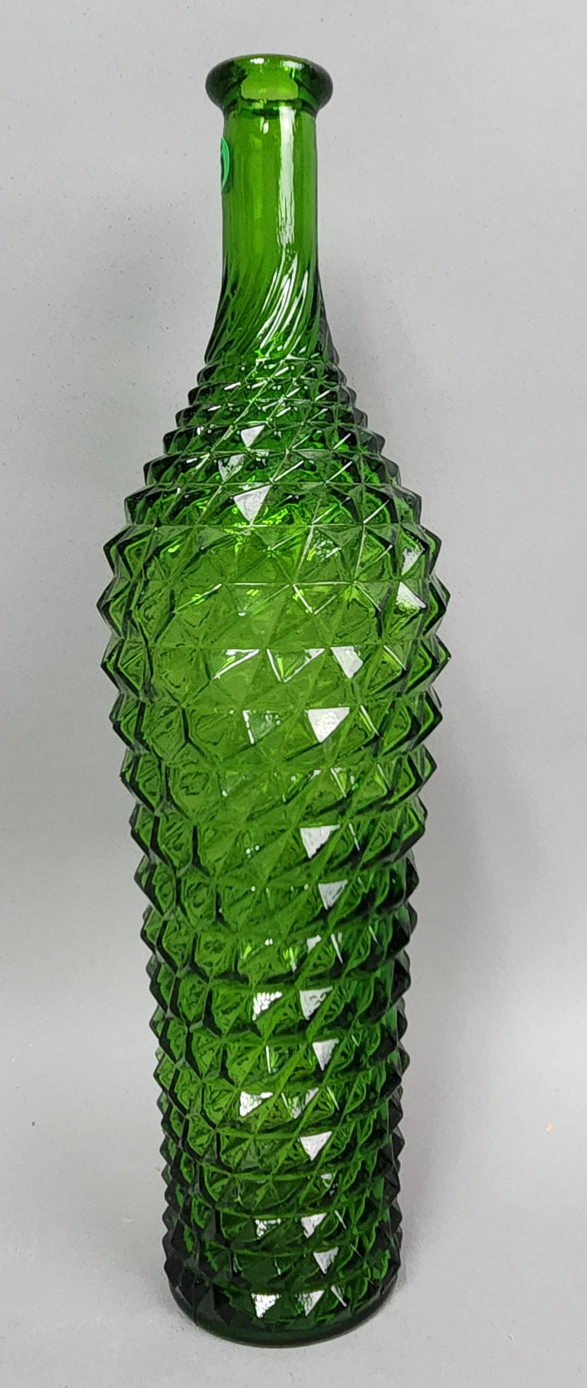 Empoli Green Diamond Point Bottle