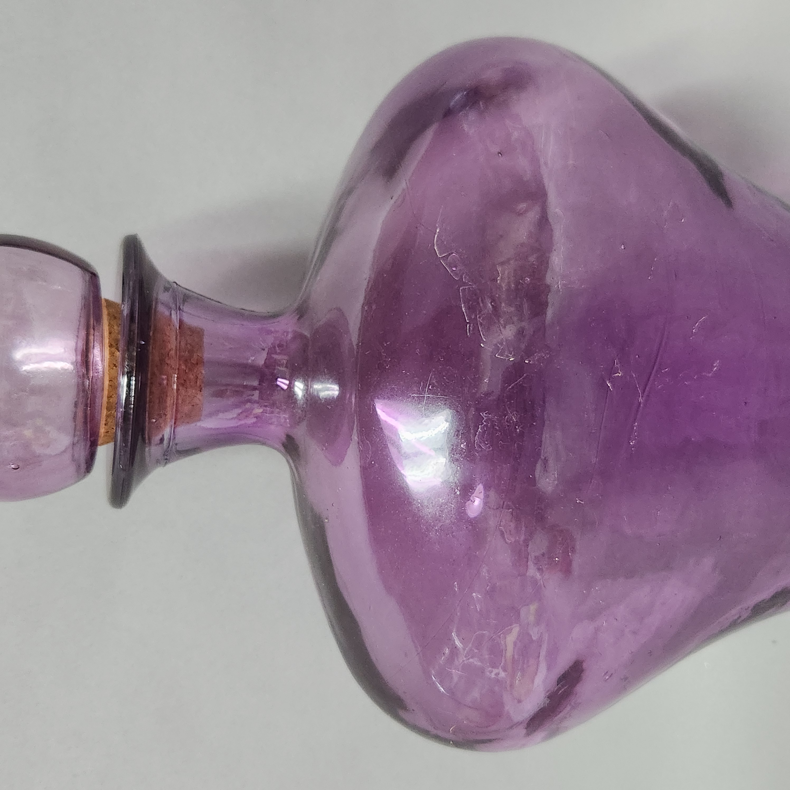 Vidrios San Miguel Amethyst Glass Decanter