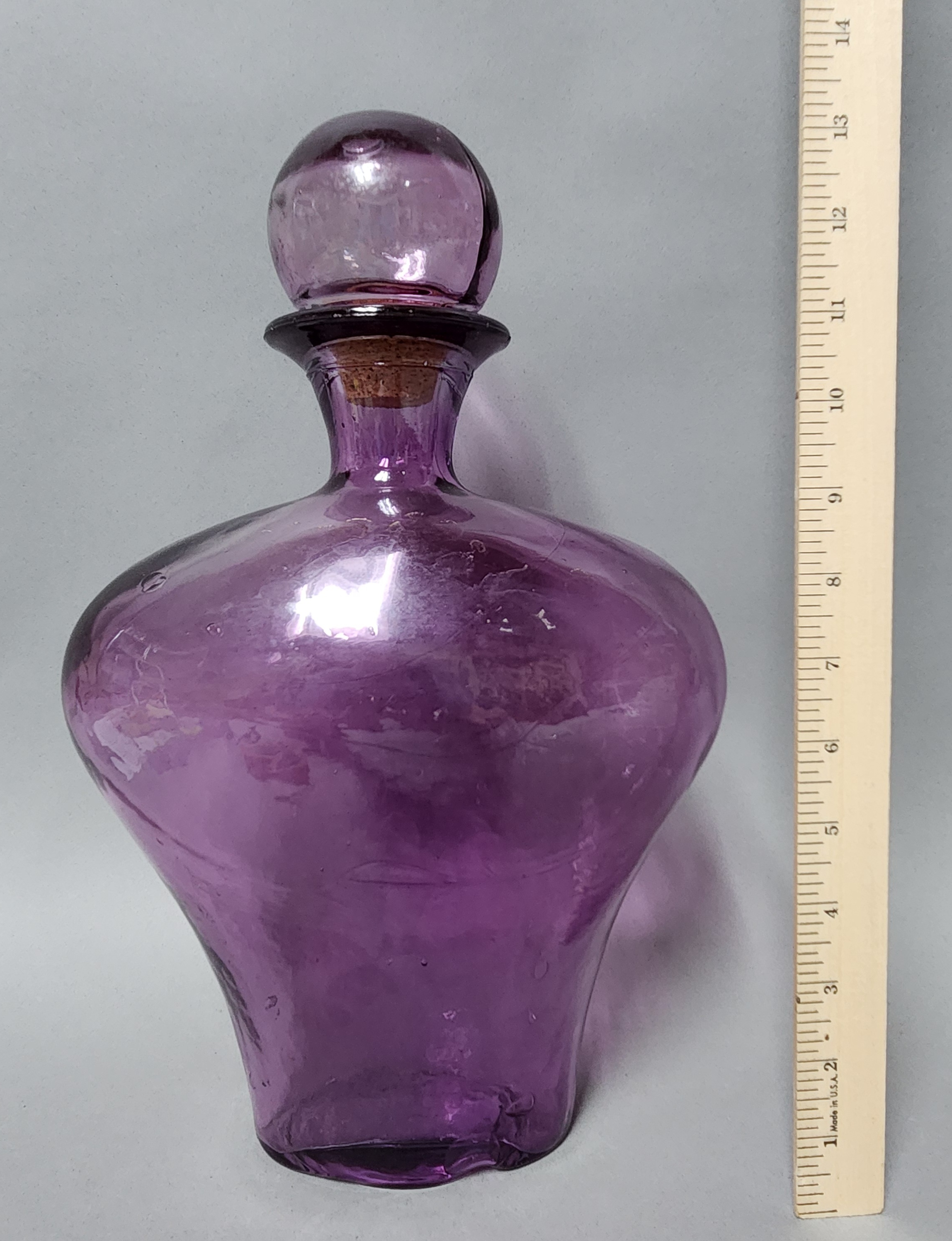 Vidrios San Miguel Amethyst Glass Decanter