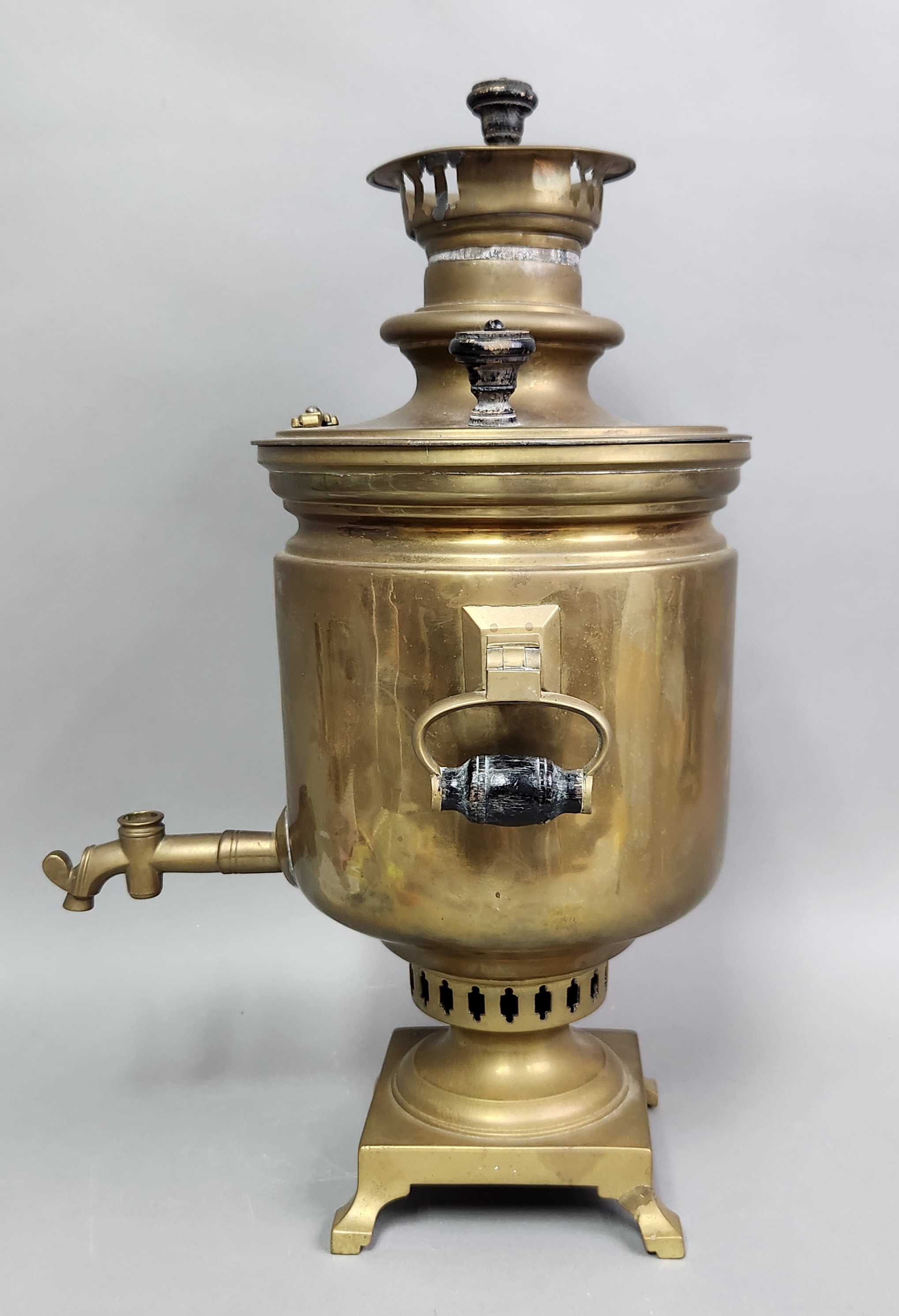 Imperial Russian Brass Charcoal Samovar