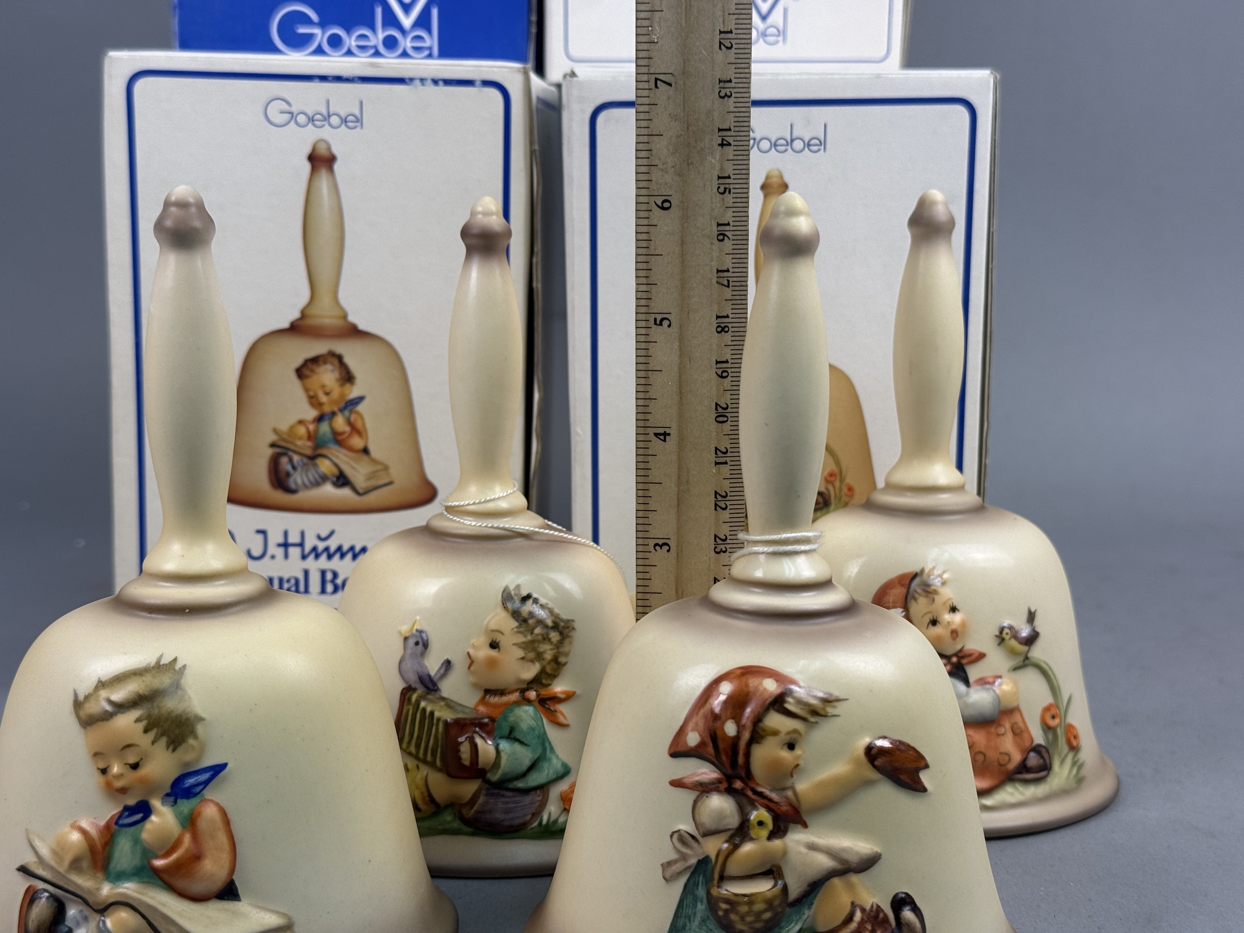 Four Goebel Hummel Annual Bells