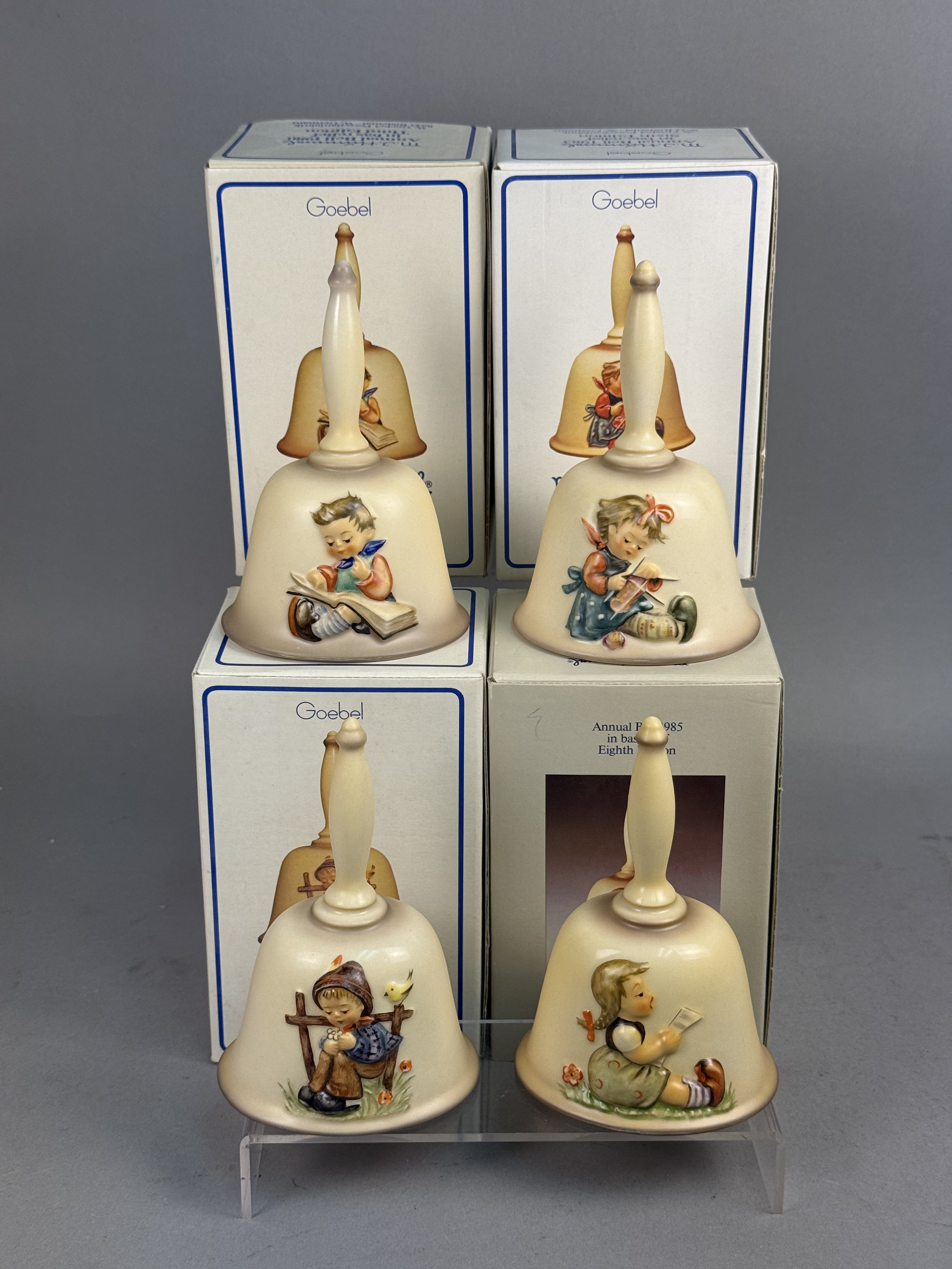 Four Goebel Hummel Annual Bells