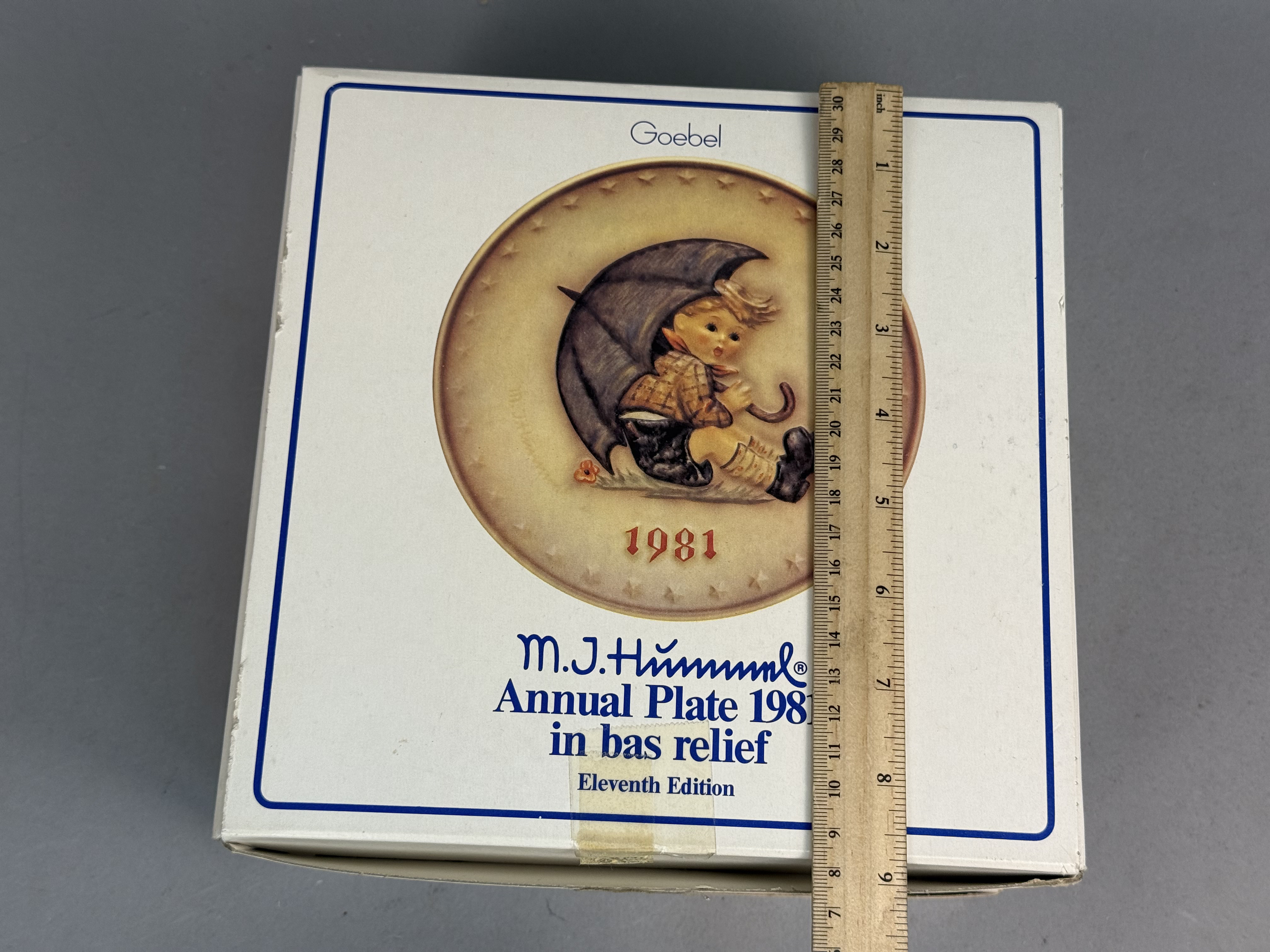 Three Goebel Hummel Annual Plates