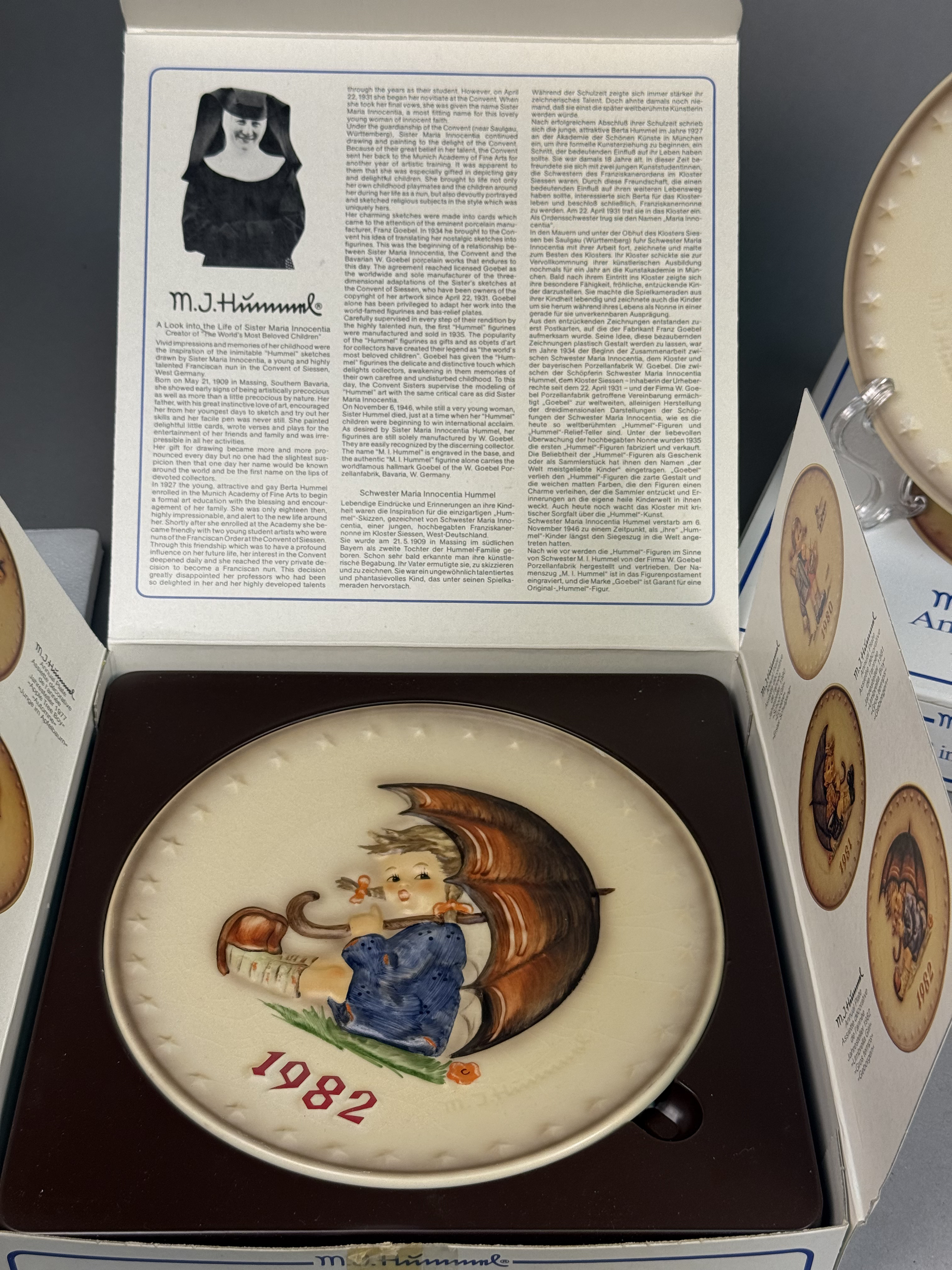 Three Goebel M.J. Hummel Annual Plates