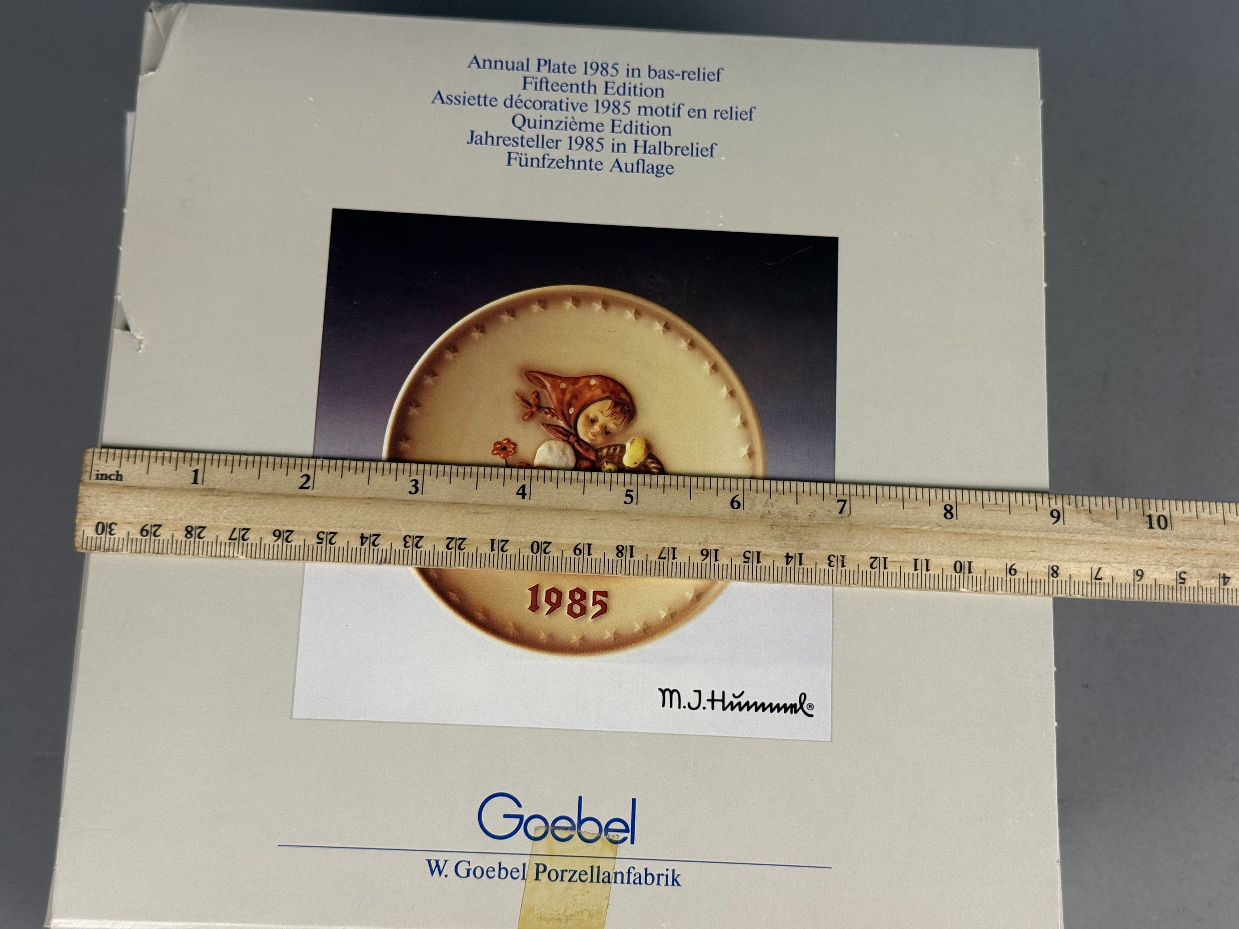 Three Goebel M.J. Hummel Annual Plates