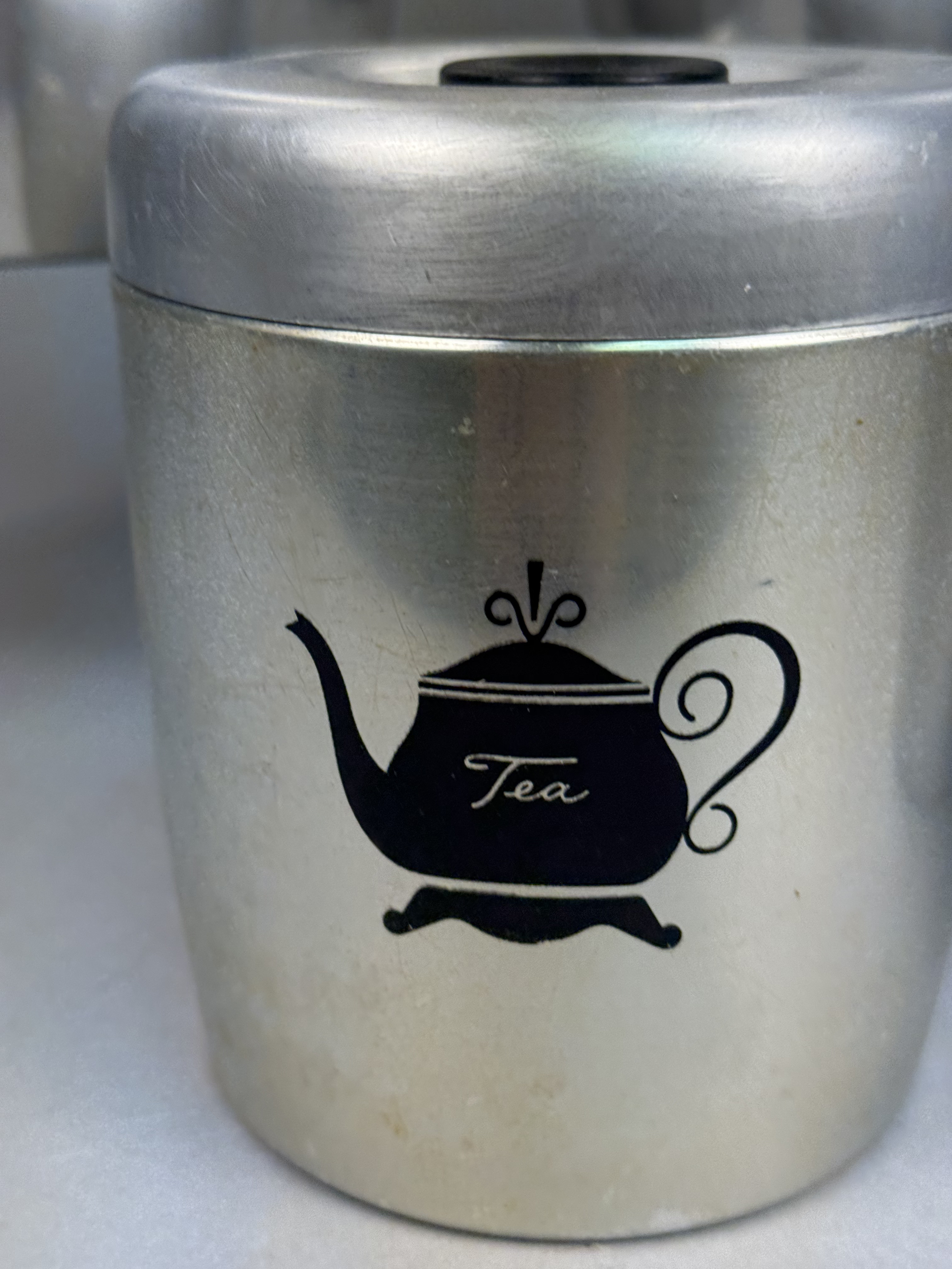 West Bend Mid-Century Aluminum Canisters