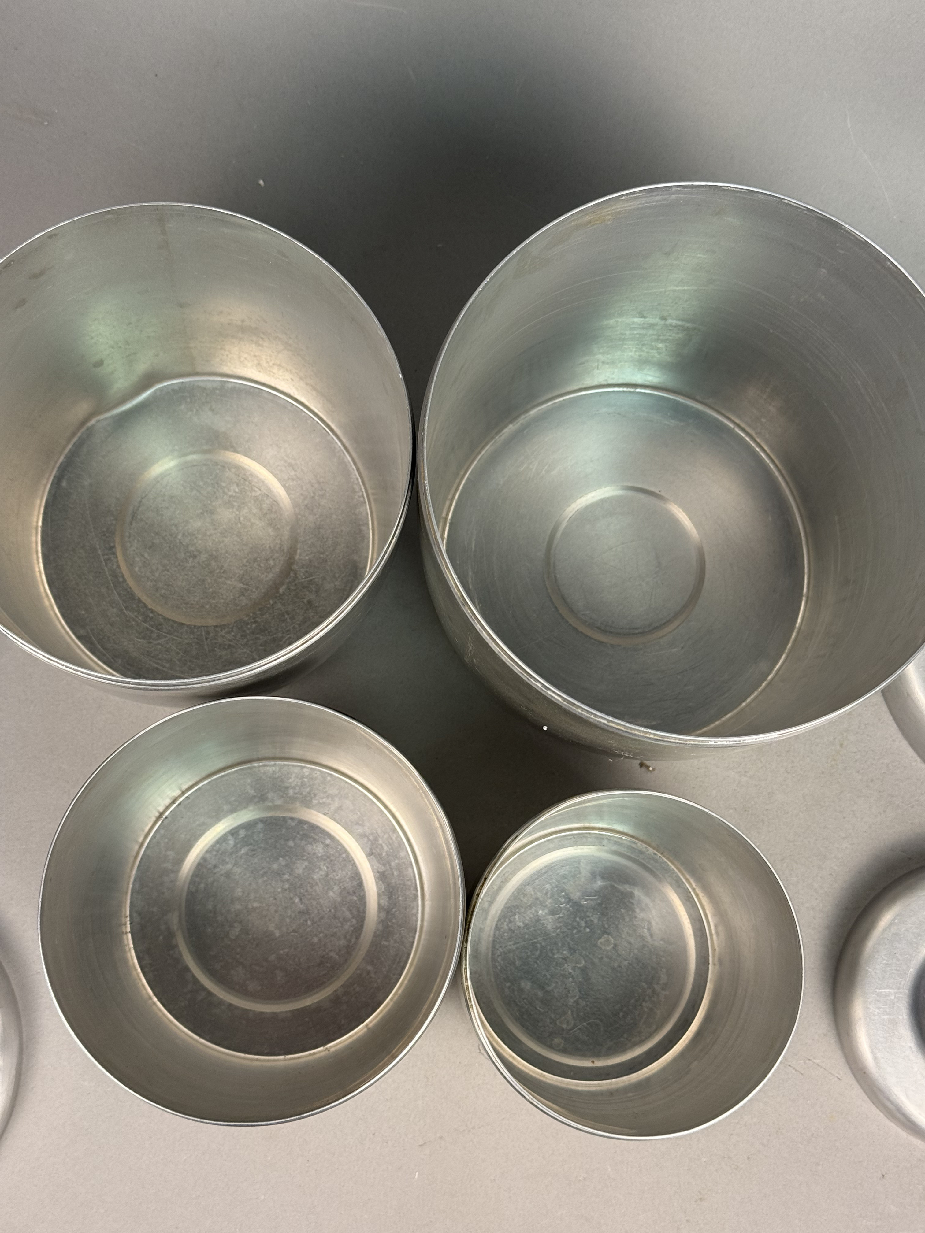 West Bend Mid-Century Aluminum Canisters