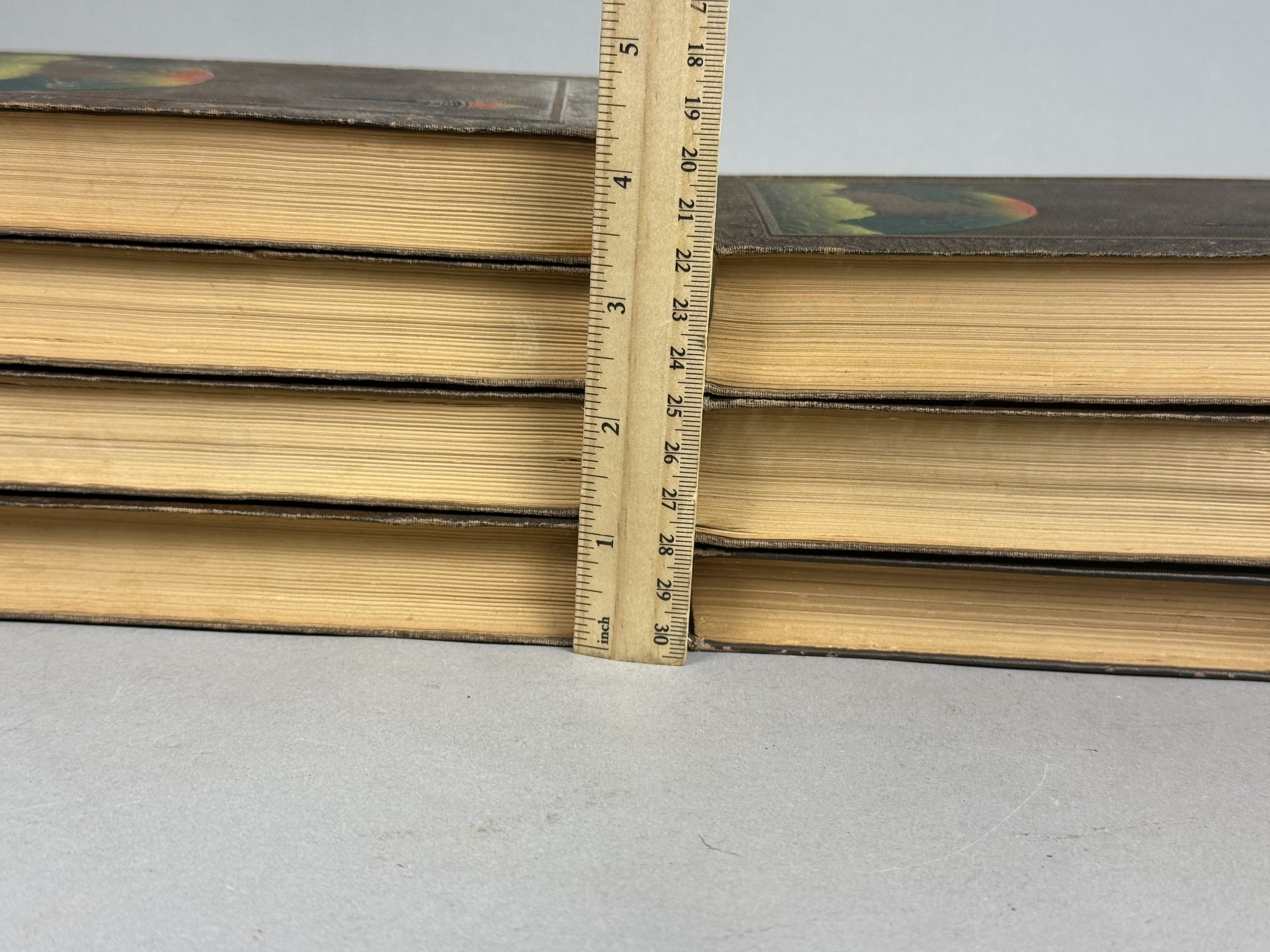 Seven Vintage Decorative Hardcover Books